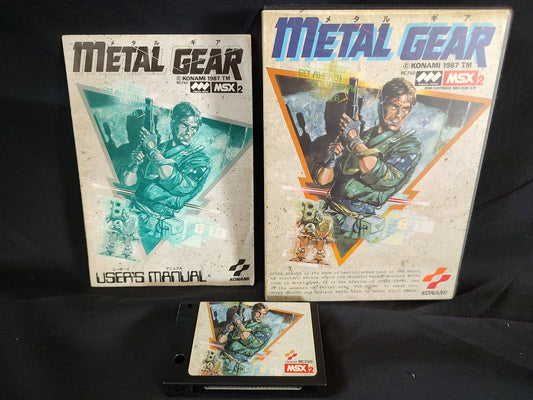Metal Gear MSX/MSX2 Game Cartridge, Manual and Boxed set, Working -f0821-