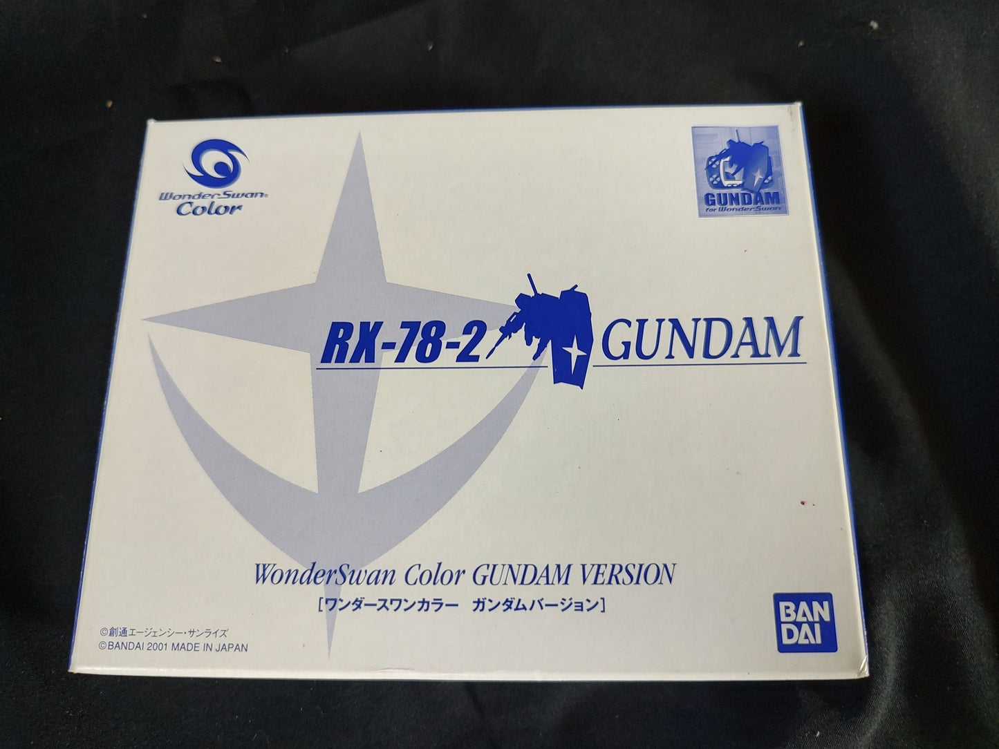 WONDERSWAN Color Console GUNDAM Earth Federation White Ver. w/manual, box-f0821-