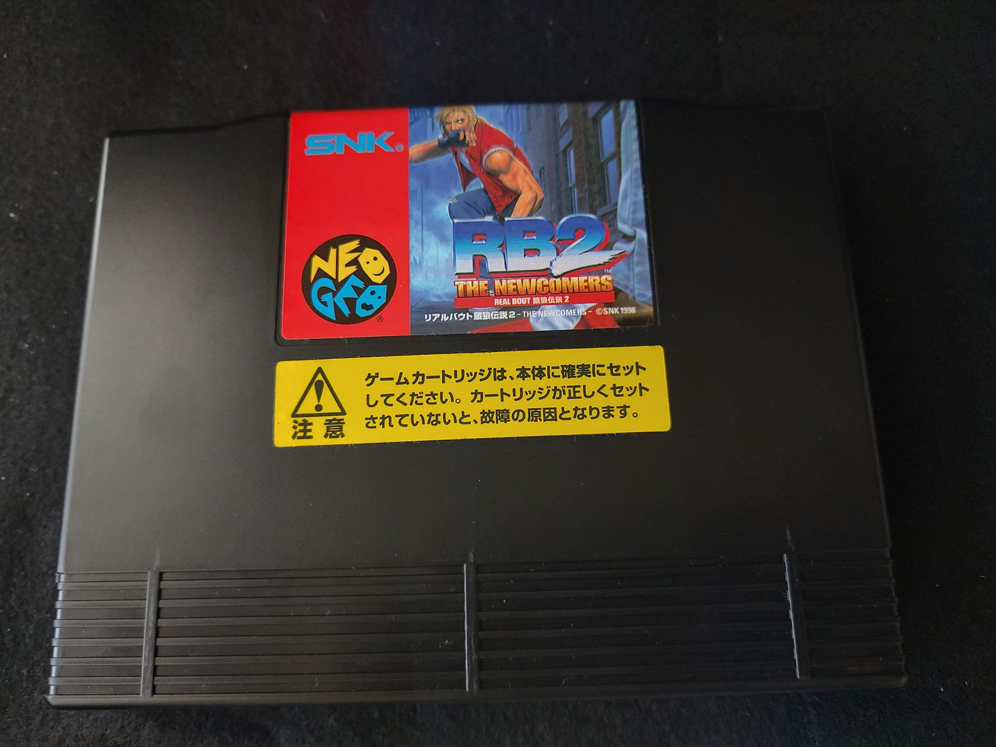 Real Bout Fatal Fury 2 RB2 The Newcommers SNK NEO GEO AES w/manual, box-f0821-