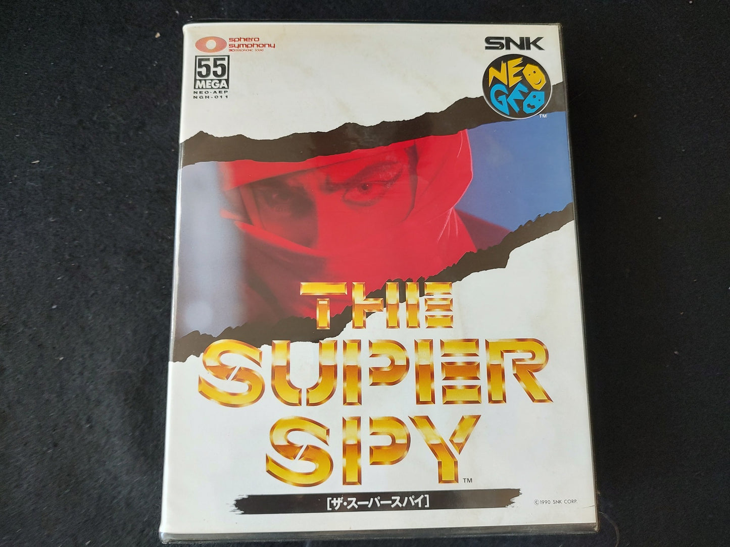 THE SUPER SPY SNK NEO GEO AES Cartridge, Manual Boxed set tested-f0821