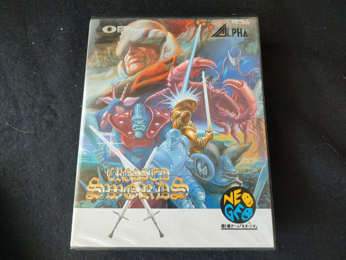 CROSS SWORD SNK NEO GEO AES Cartridge, Manual Boxed set tested-f0821