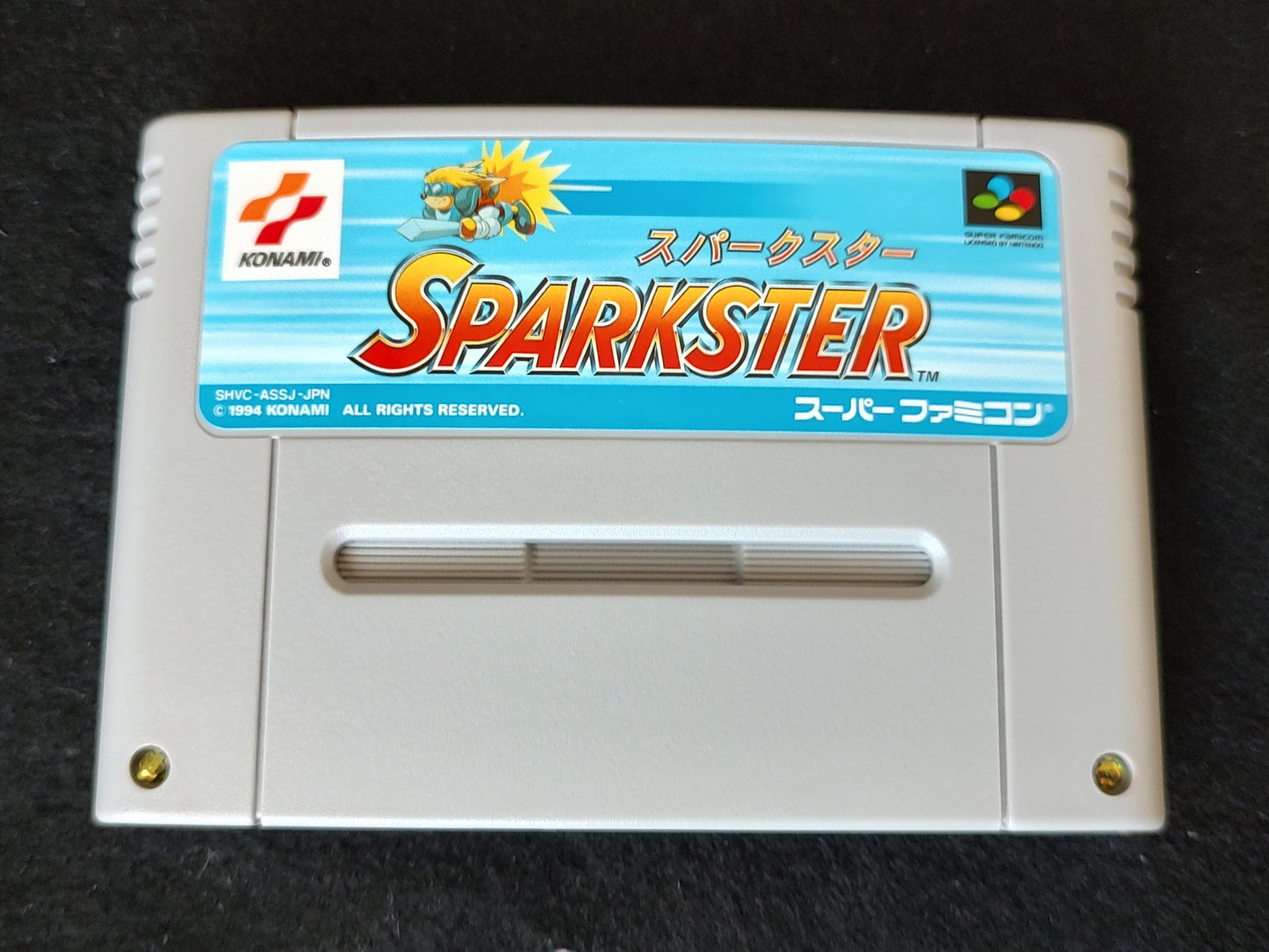 SPARKSTER Super Famicom Game SFC Cartridge w/,Manual, Box set Working-f0820-
