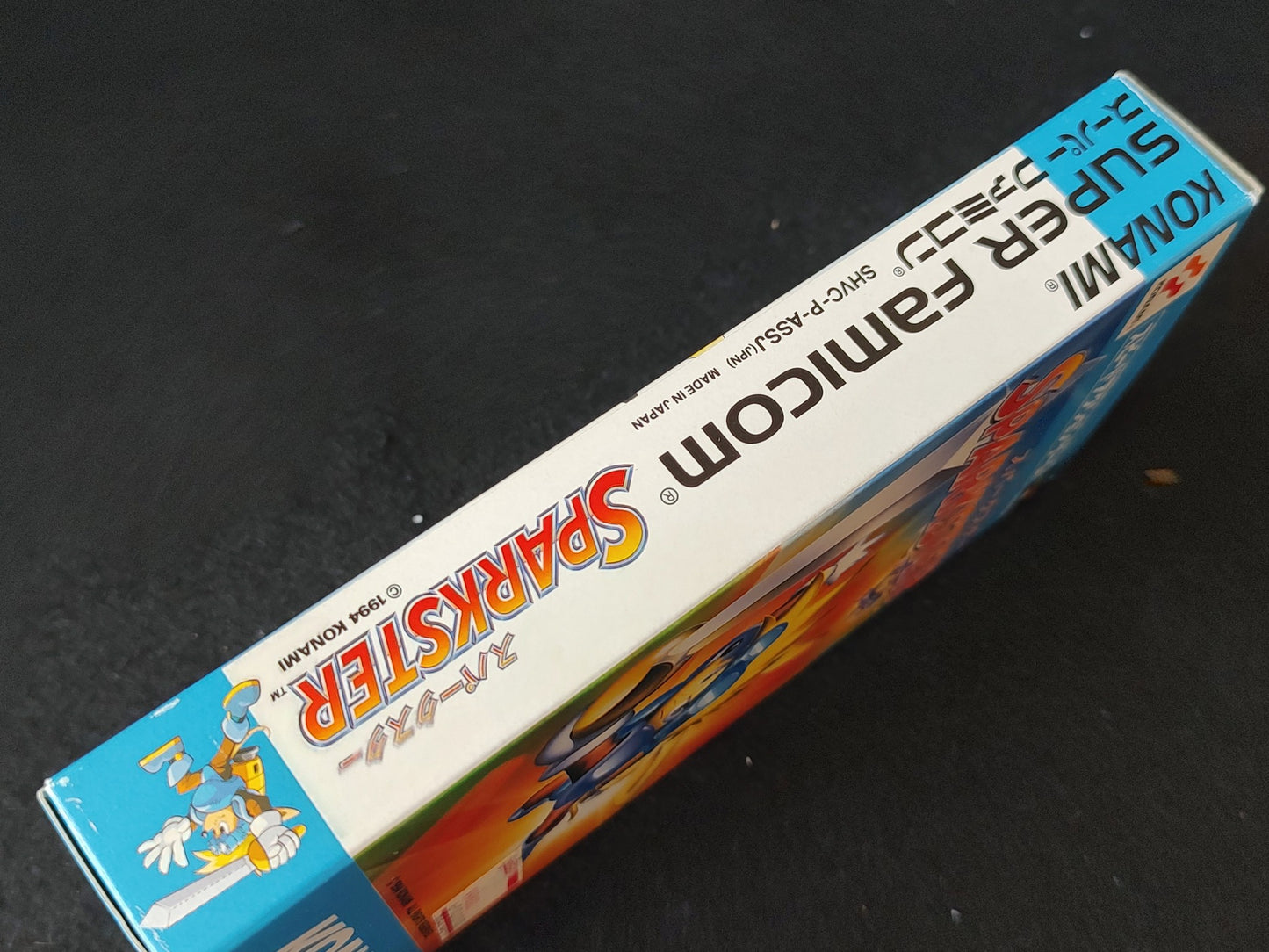 SPARKSTER Super Famicom Game SFC Cartridge w/,Manual, Box set Working-f0820-