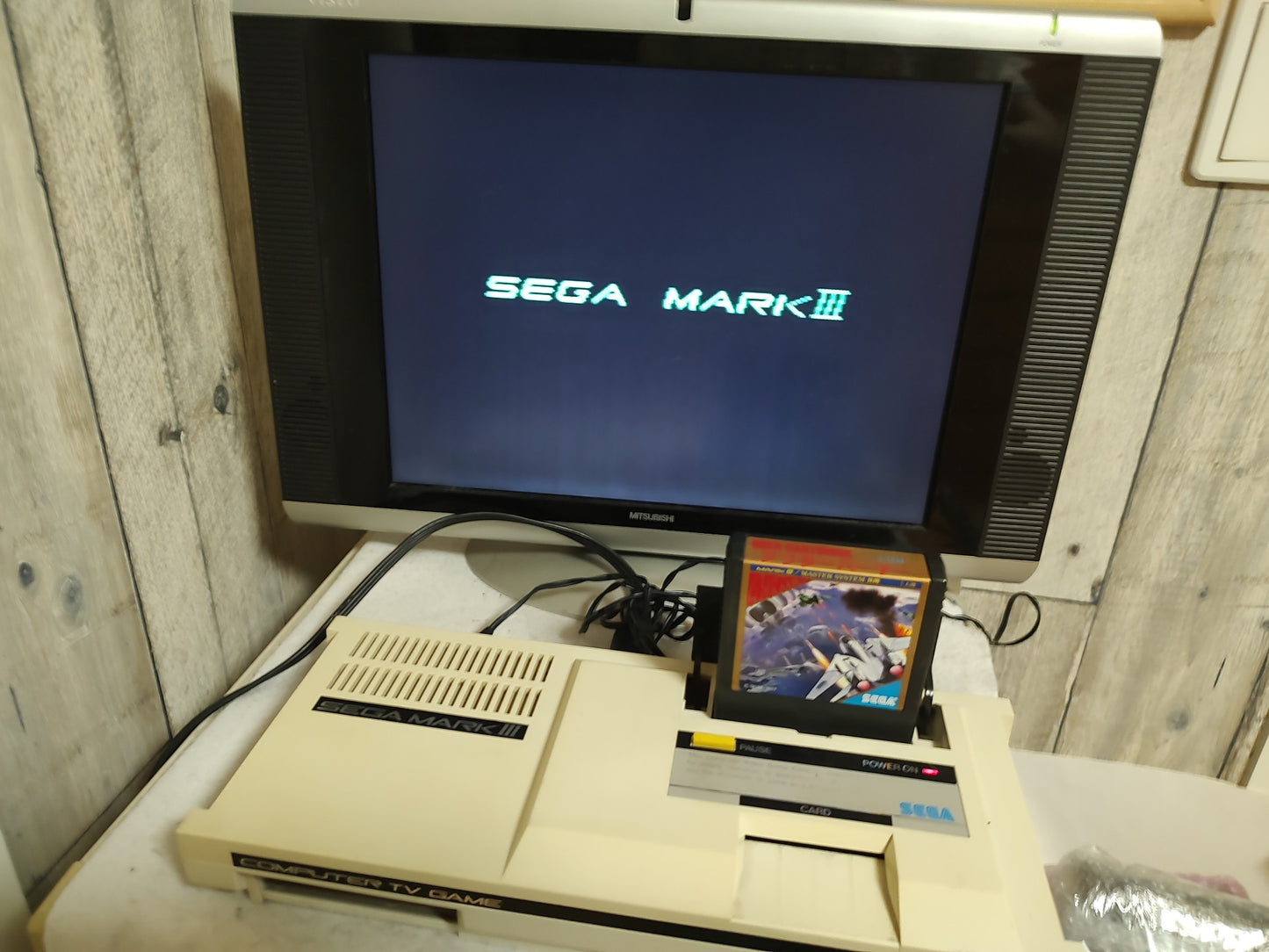 SEGA MARK 3 III CONSOLE (Sega Master System) ,Pads set. Working -f0822-