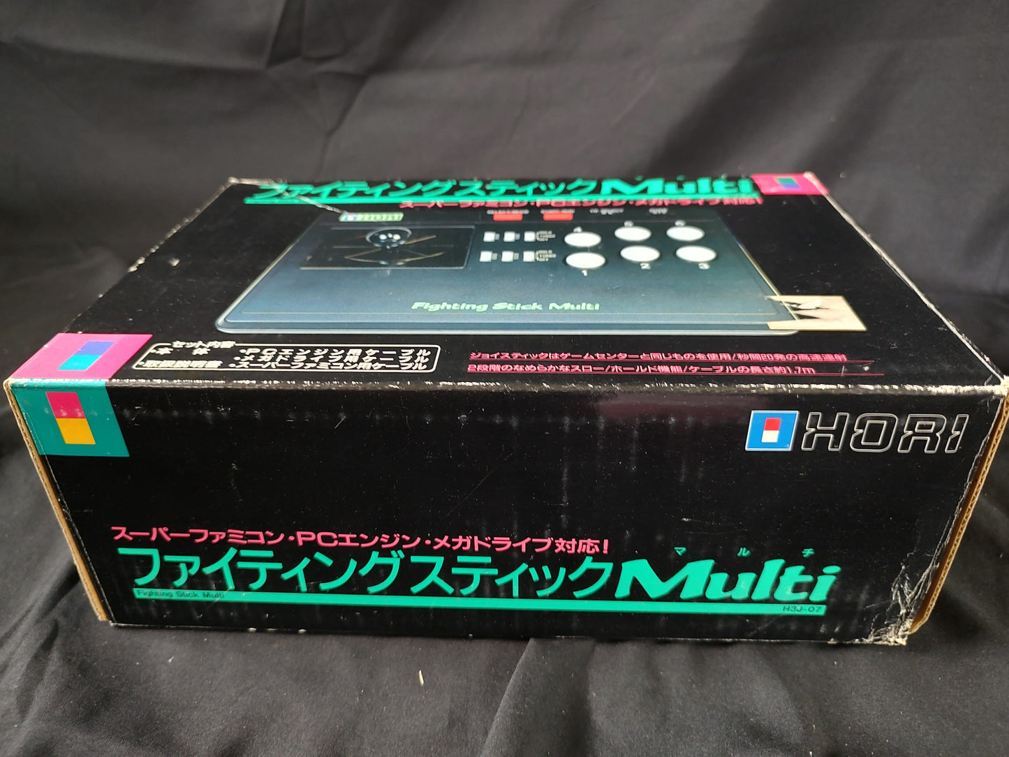 Hori Arcade Fighting Stick Multi for SNES, PC Engine, Megadrive Boxed set-f0823-