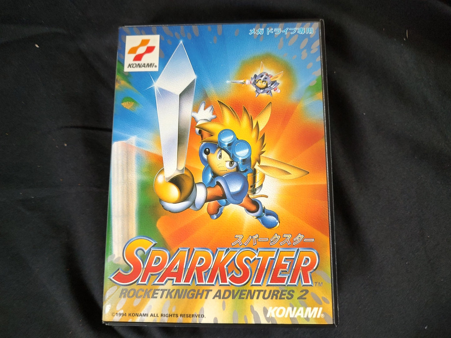 SPARKSTER Rocket Knight Adventures 2 SEGA MEGA DRIVE (Genesis ) Cart,Boxed-f0823