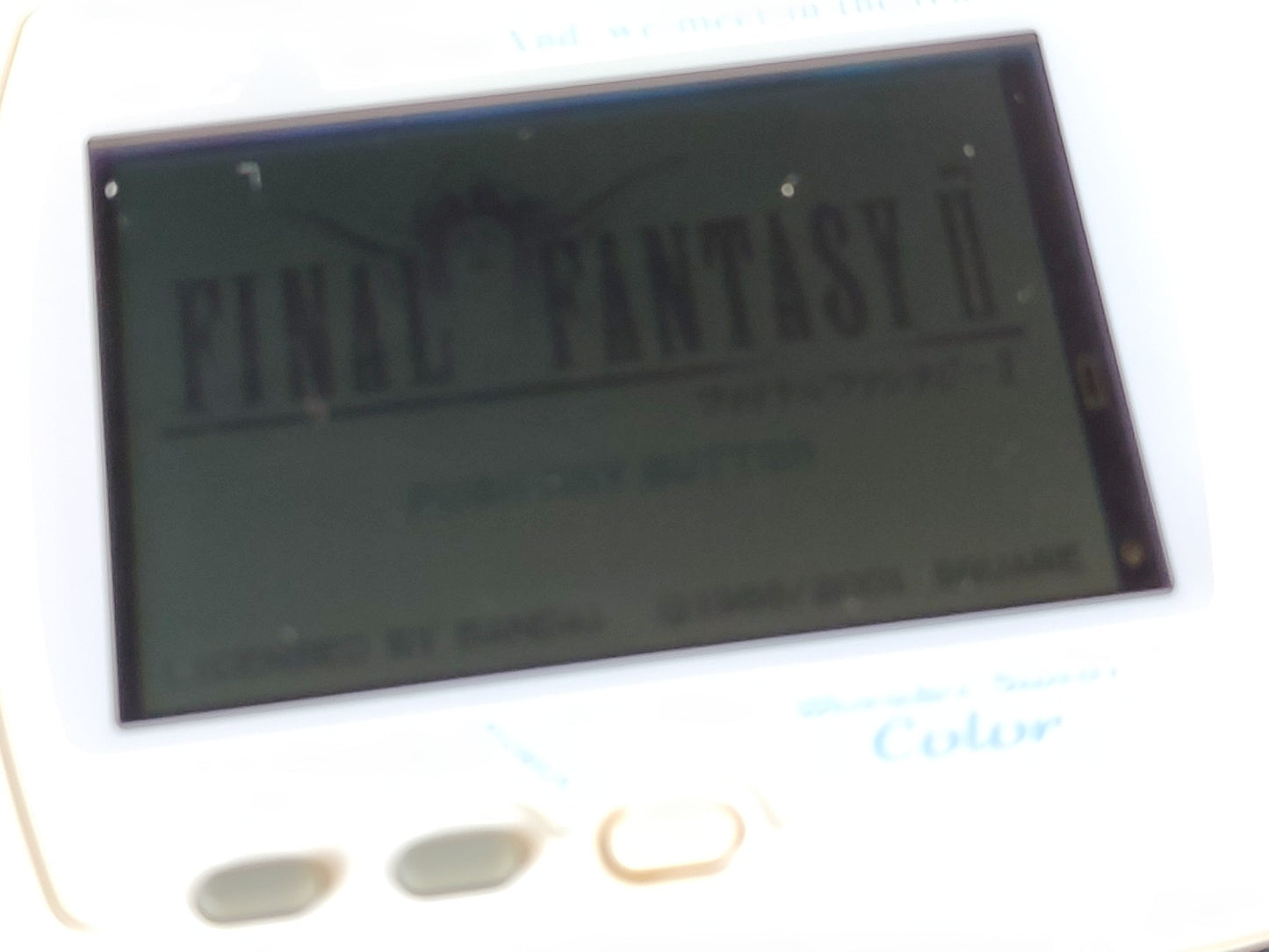 BANDAI Wonder Swan Color Final Fantasy 2 Limited model console Boxes set-f0824- - Hakushin Retro Game shop