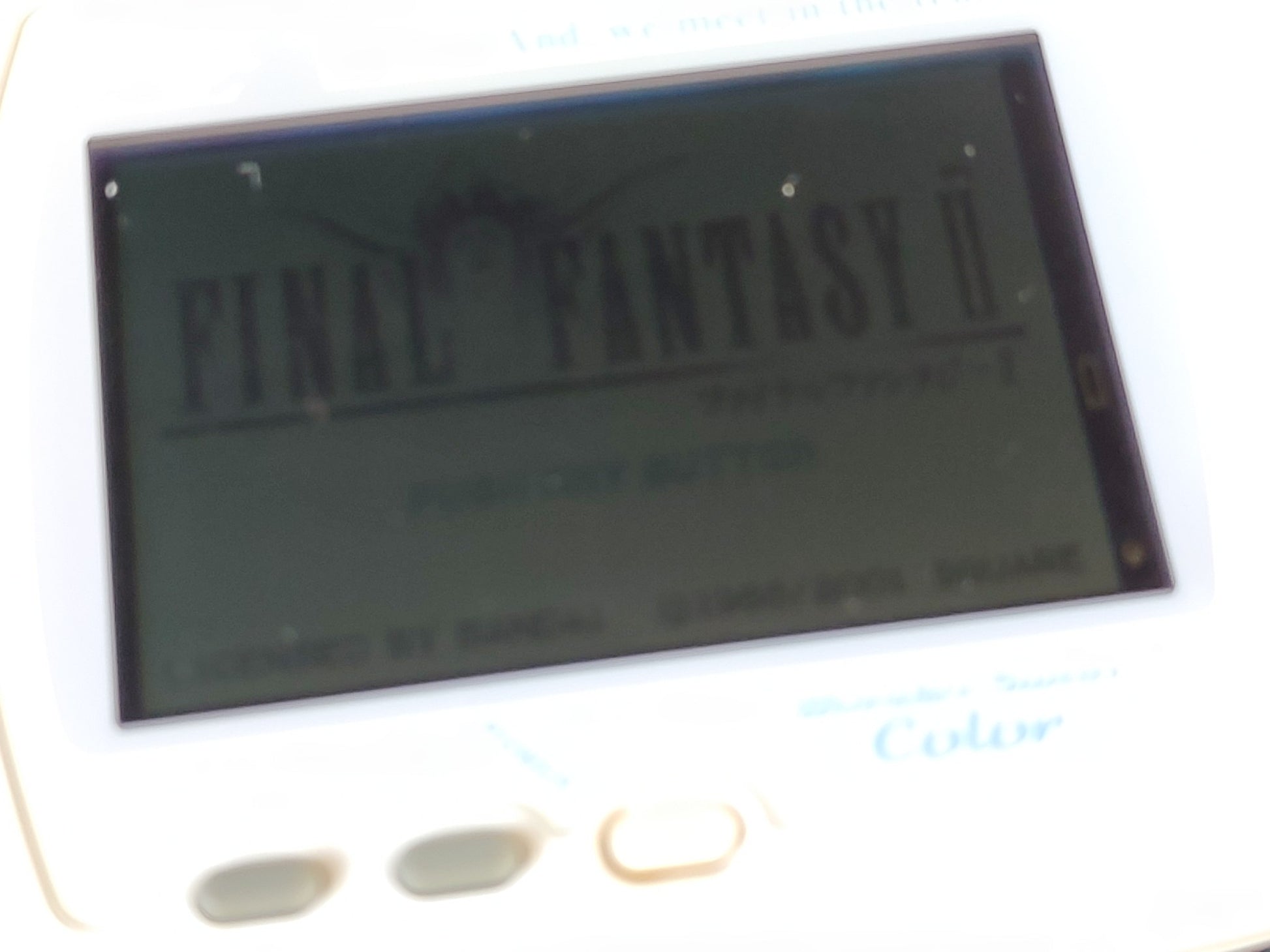 BANDAI Wonder Swan Color Final Fantasy 2 Limited model console Boxes set-f0824- - Hakushin Retro Game shop