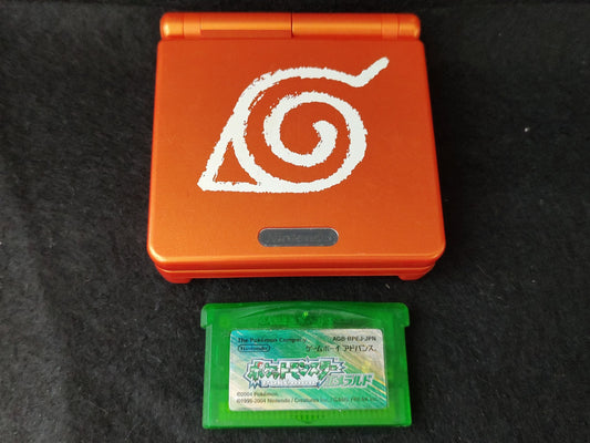 NARUTO orange color LIMITED EDITION GAMEBOY ADVANCE SP CONSOLE and Game-f0827-