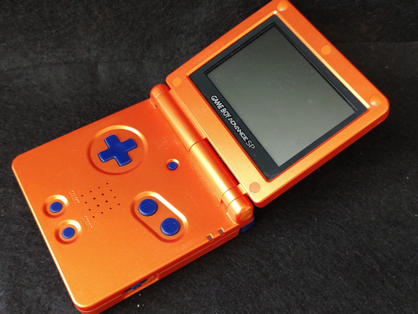 NARUTO orange color LIMITED EDITION GAMEBOY ADVANCE SP CONSOLE and Game-f0827-