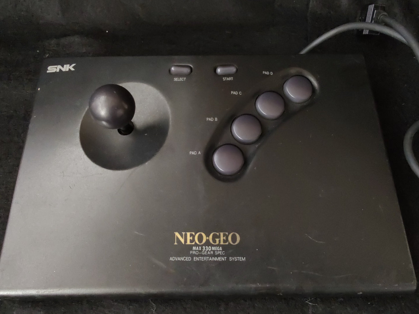 SNK NEO GEO Fighting JOY STICK Controller AES ROM /Tested and work OK-f0830-