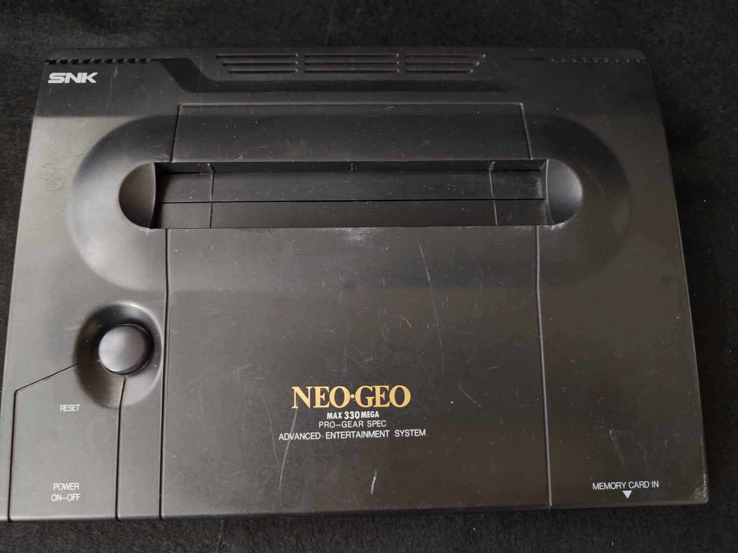 SNK NEO GEO NEOGEO ROM Console System AES, Fight Stick, PSU set, Working-f0830-