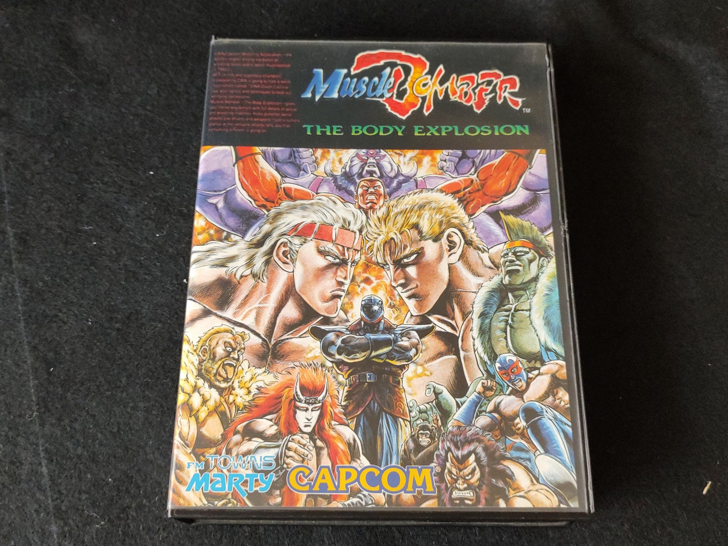 MUSCLE BOMBER (Saturday Night Slam Masters) FM TOWNS / MARTY Boxed set-f0831-
