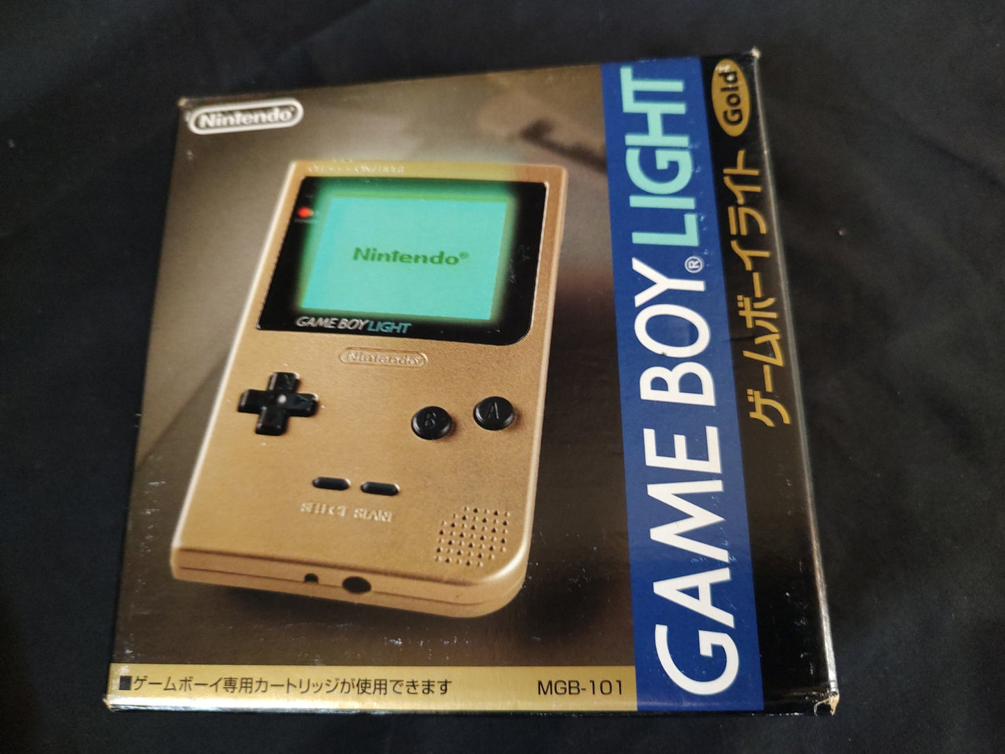 Nintendo Game boy Light Gold color console MGB-101,Manual, and box set-f0903-