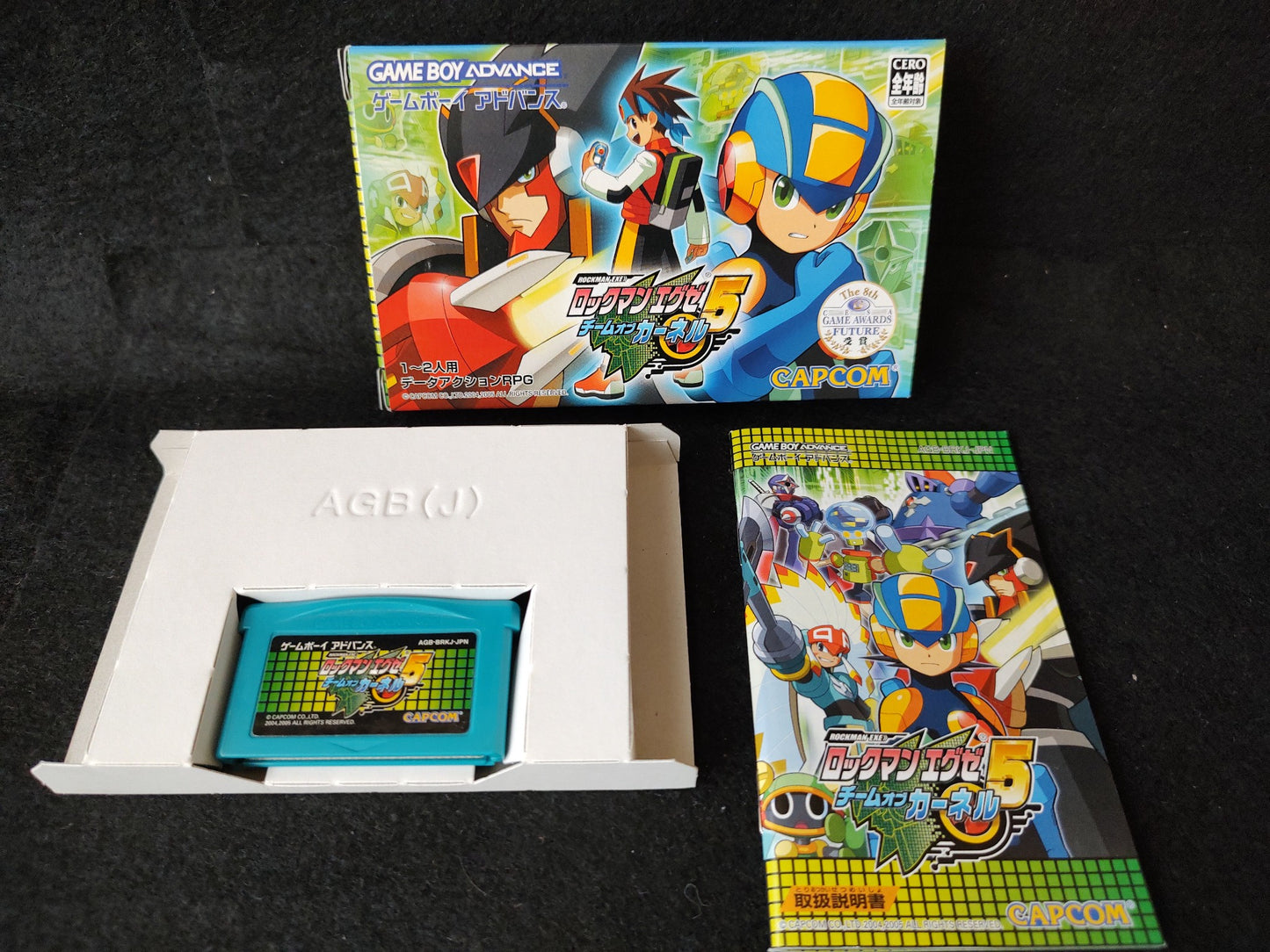 ROCKMAN EXE 5 Team of Blues & Carnel set Gameboy Advance GBA Game-f0906-5