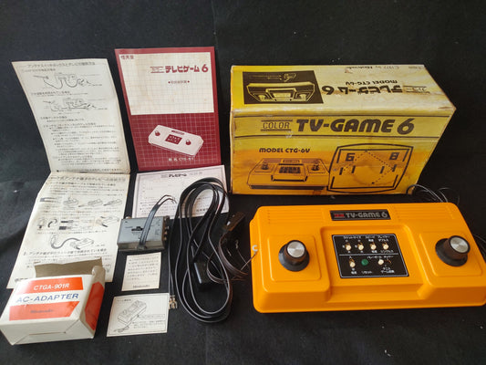 Nintendo TV GAME 6 (CTG-6V) console system, Manual and Box set. Working-f0908-