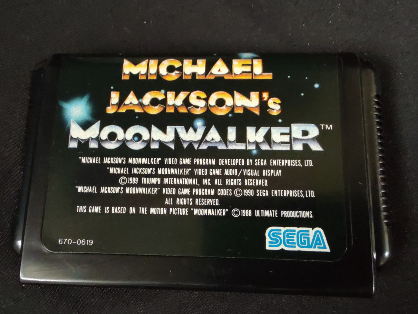 Michael Jackson's Moonwalker SEGA MEGA DRIVE Genesis Cart, Manual, Box-f0911-
