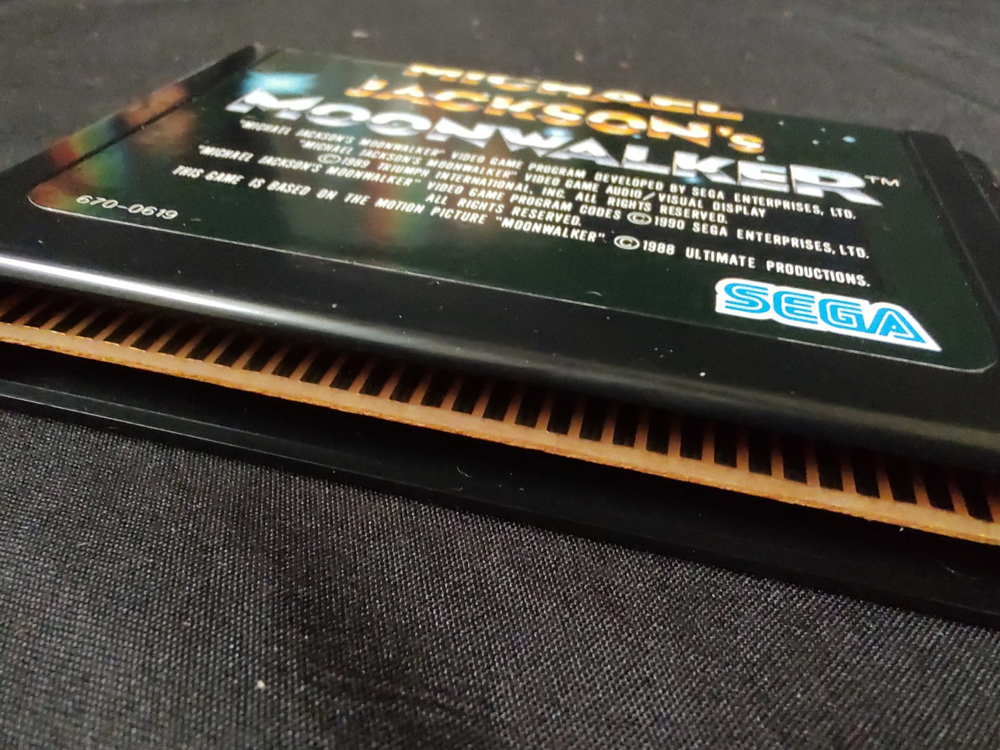 Michael Jackson's Moonwalker SEGA MEGA DRIVE Genesis Cart, Manual, Box-f0911-