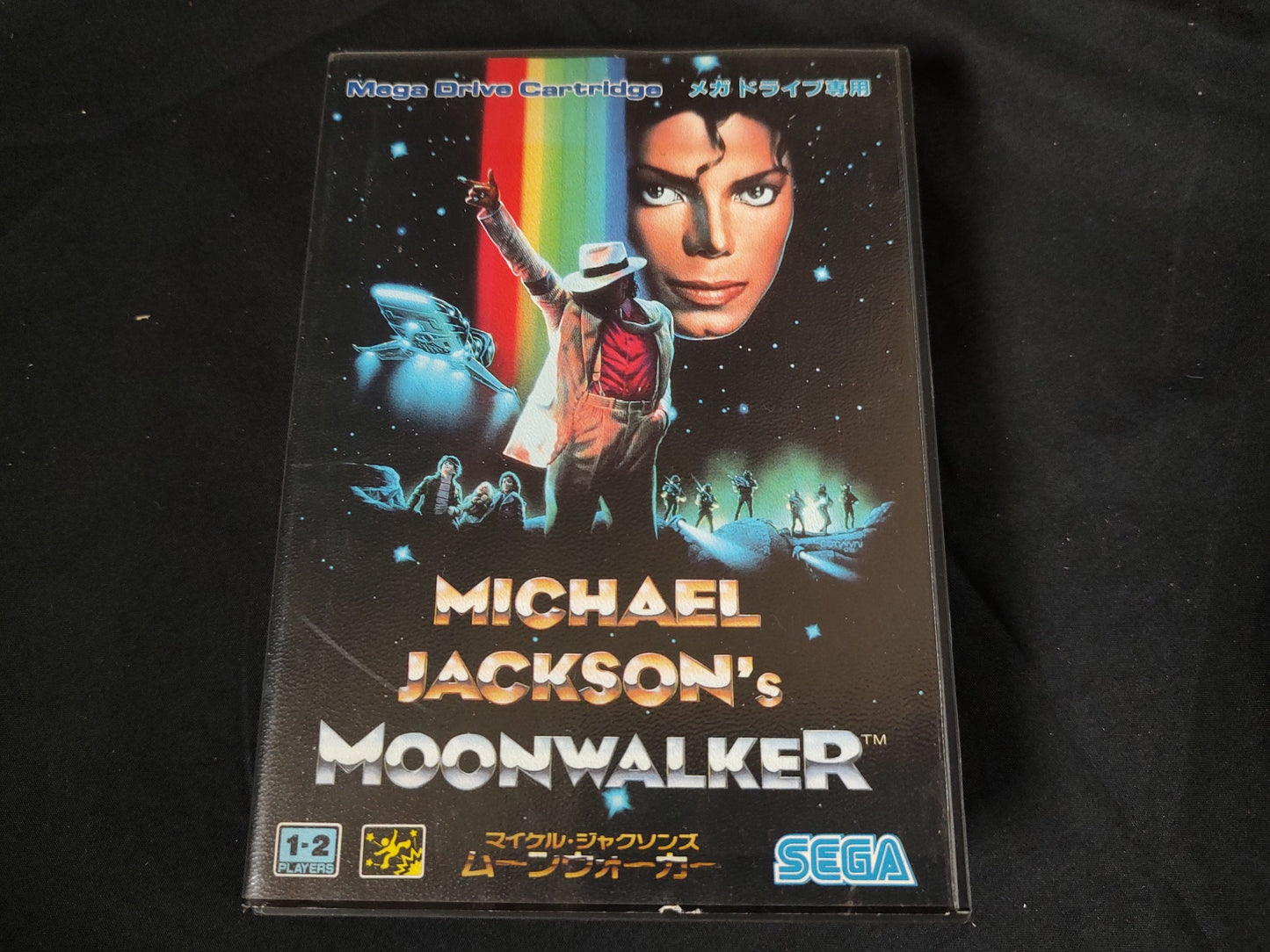 Michael Jackson's Moonwalker SEGA MEGA DRIVE Genesis Cart, Manual, Box-f0911-