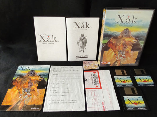 Xak -The Art of Visual Stage-MSX2 3.5FDD,Game disk, w/Manual, Box,Working-f0915