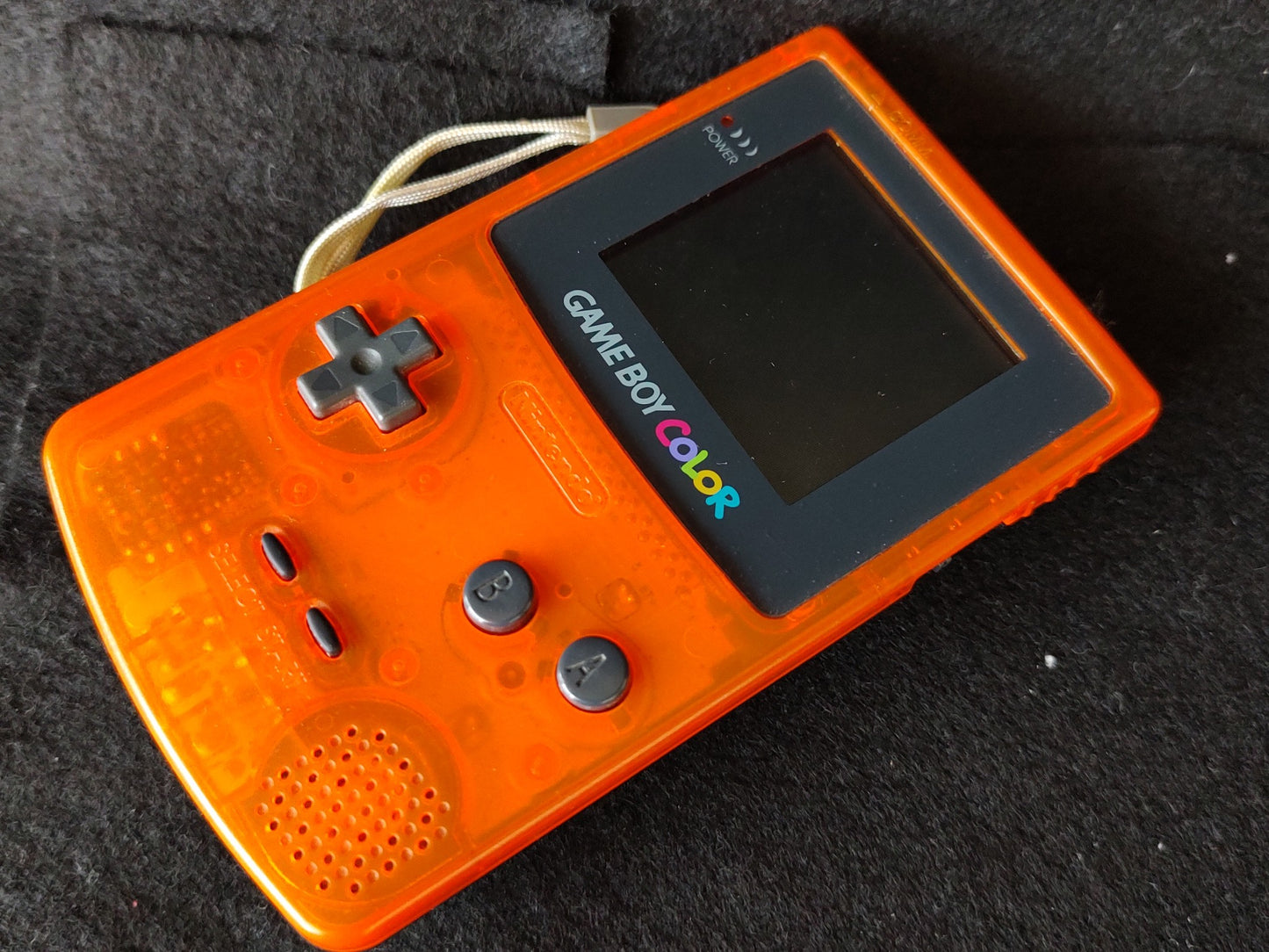 Nintendo Gameboy Color DAIEI HAWKS Limited edition Clear Orange console-f0915-
