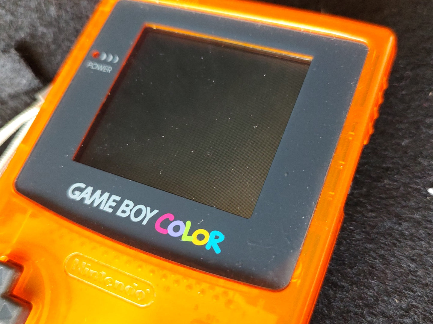 Nintendo Gameboy Color DAIEI HAWKS Limited edition Clear Orange console-f0915-