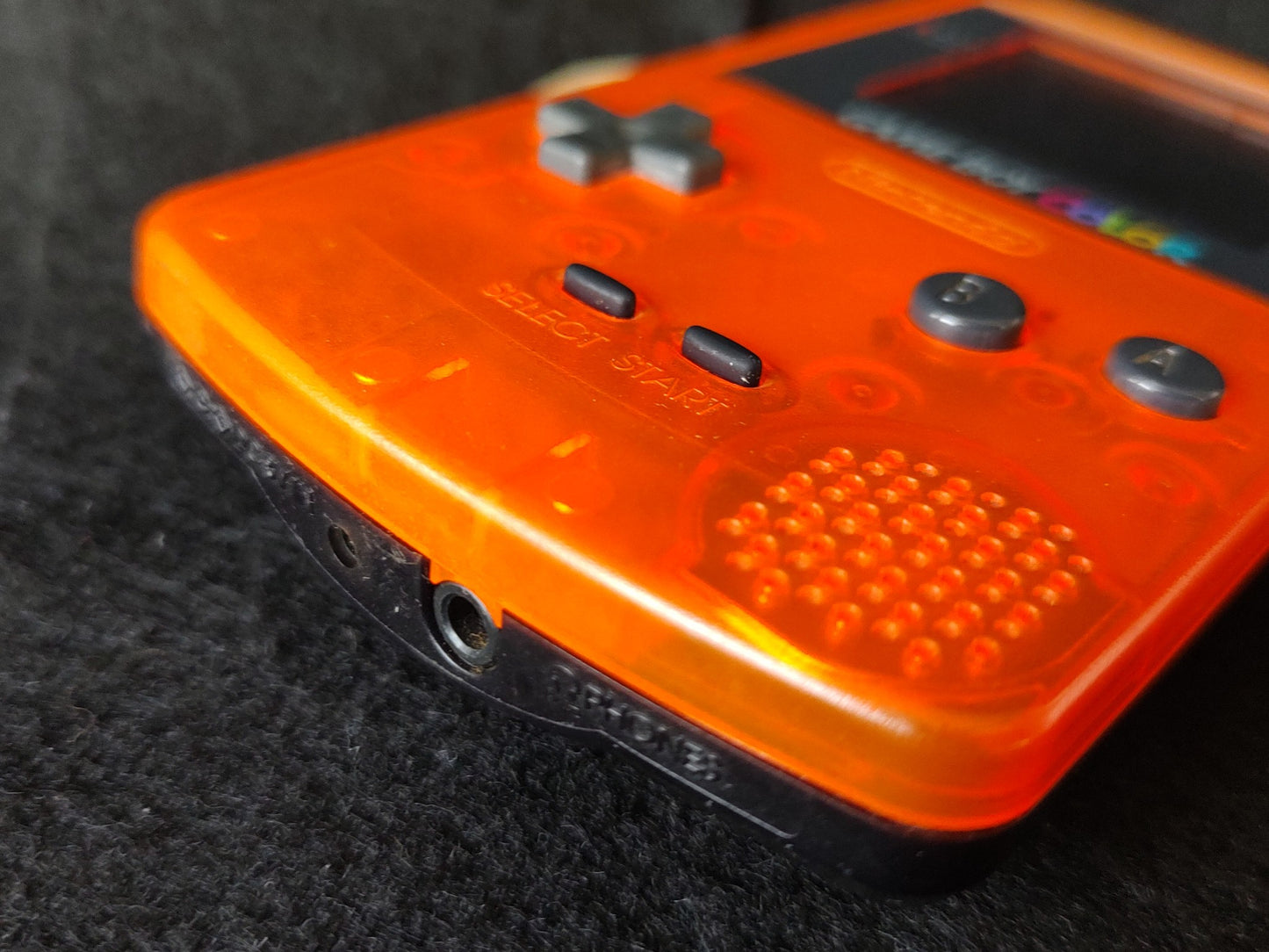 Nintendo Gameboy Color DAIEI HAWKS Limited edition Clear Orange console-f0915-