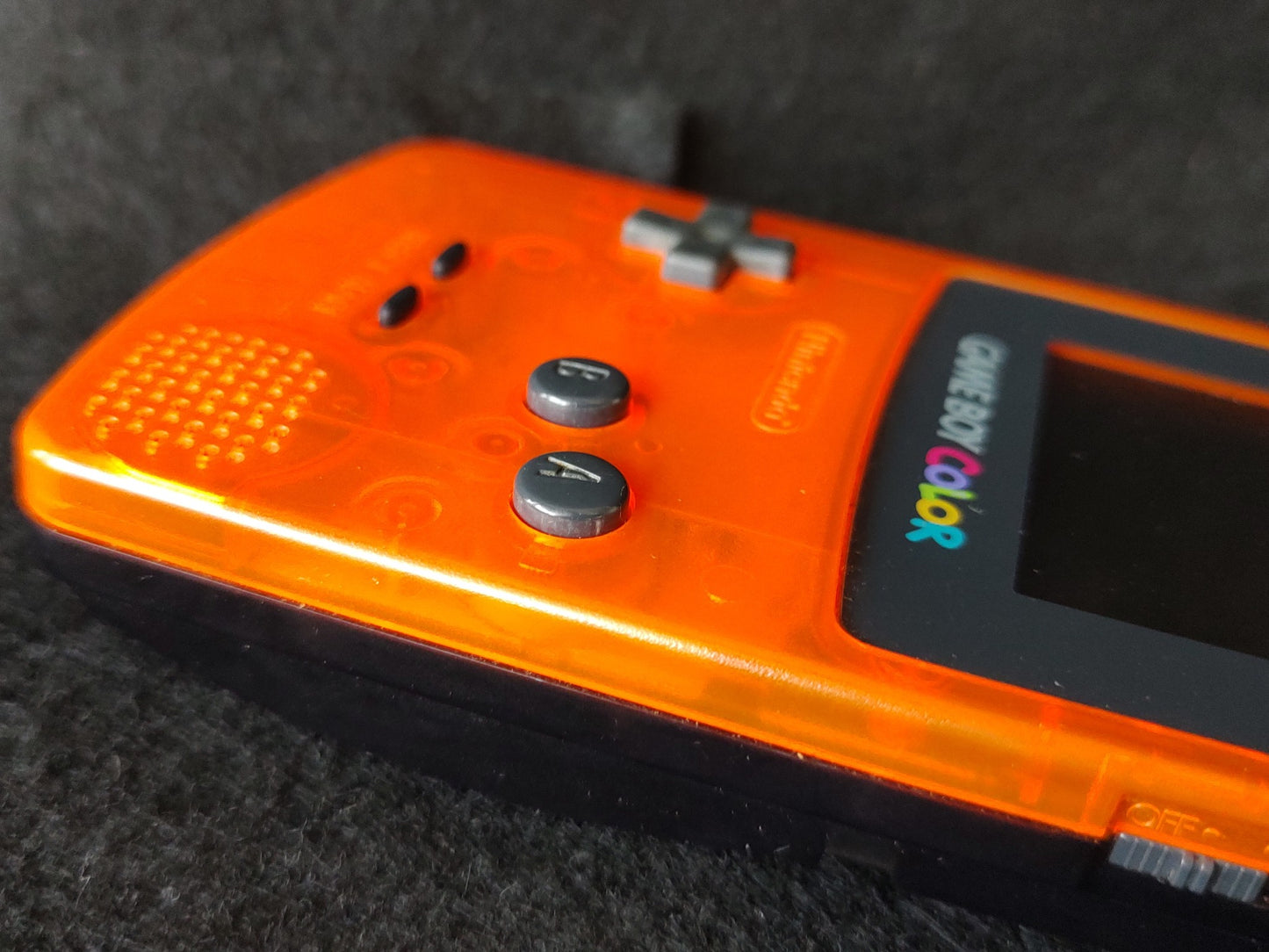 Nintendo Gameboy Color DAIEI HAWKS Limited edition Clear Orange console-f0915-