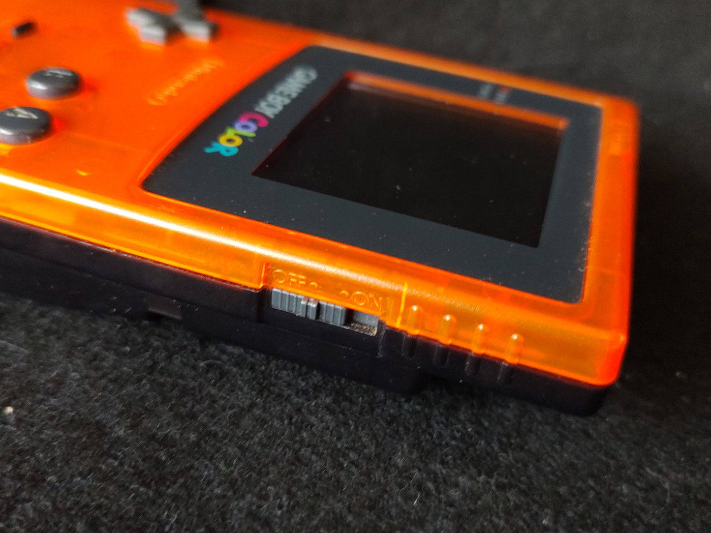 Nintendo Gameboy Color DAIEI HAWKS Limited edition Clear Orange console-f0915-