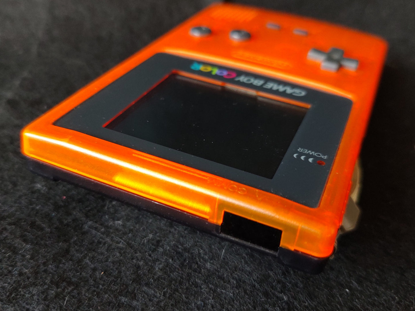 Nintendo Gameboy Color DAIEI HAWKS Limited edition Clear Orange console-f0915-