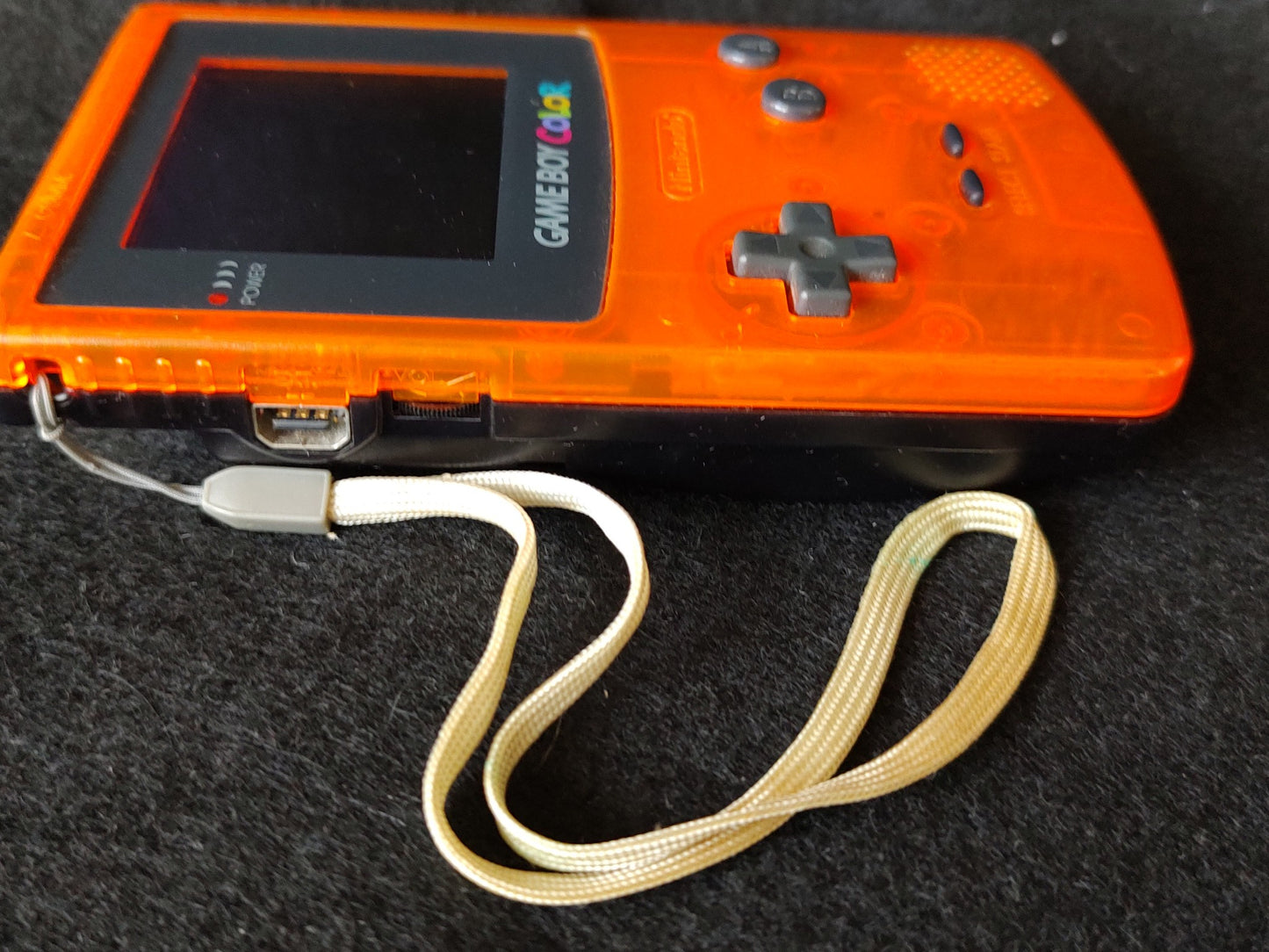 Nintendo Gameboy Color DAIEI HAWKS Limited edition Clear Orange console-f0915-