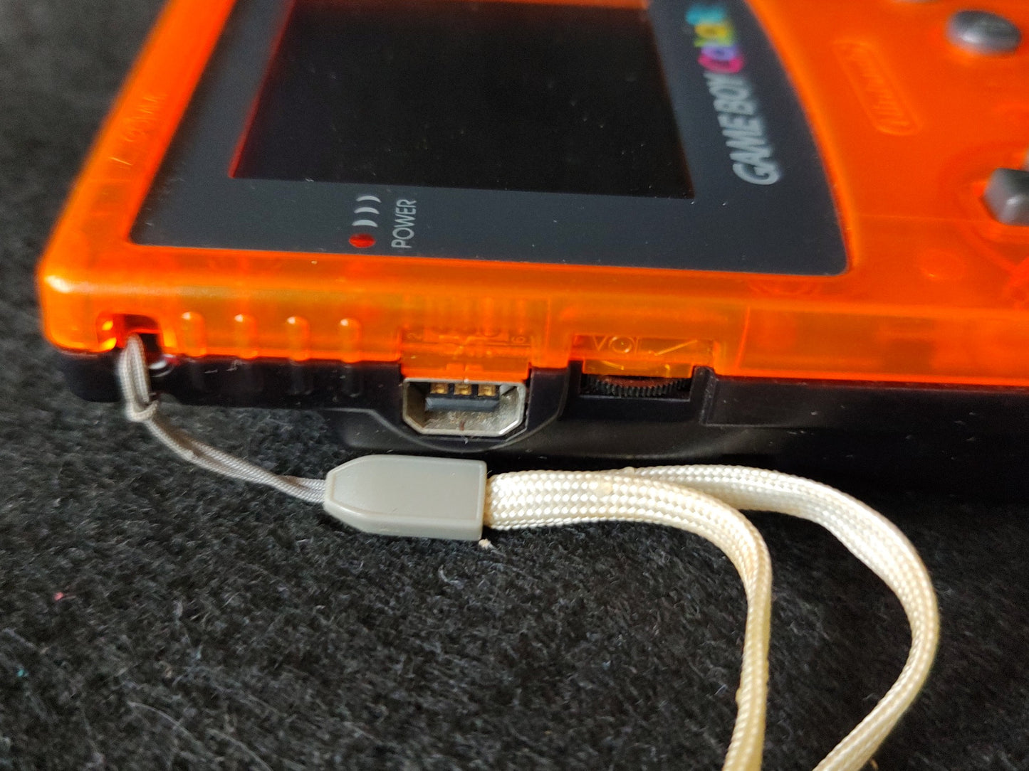 Nintendo Gameboy Color DAIEI HAWKS Limited edition Clear Orange console-f0915-