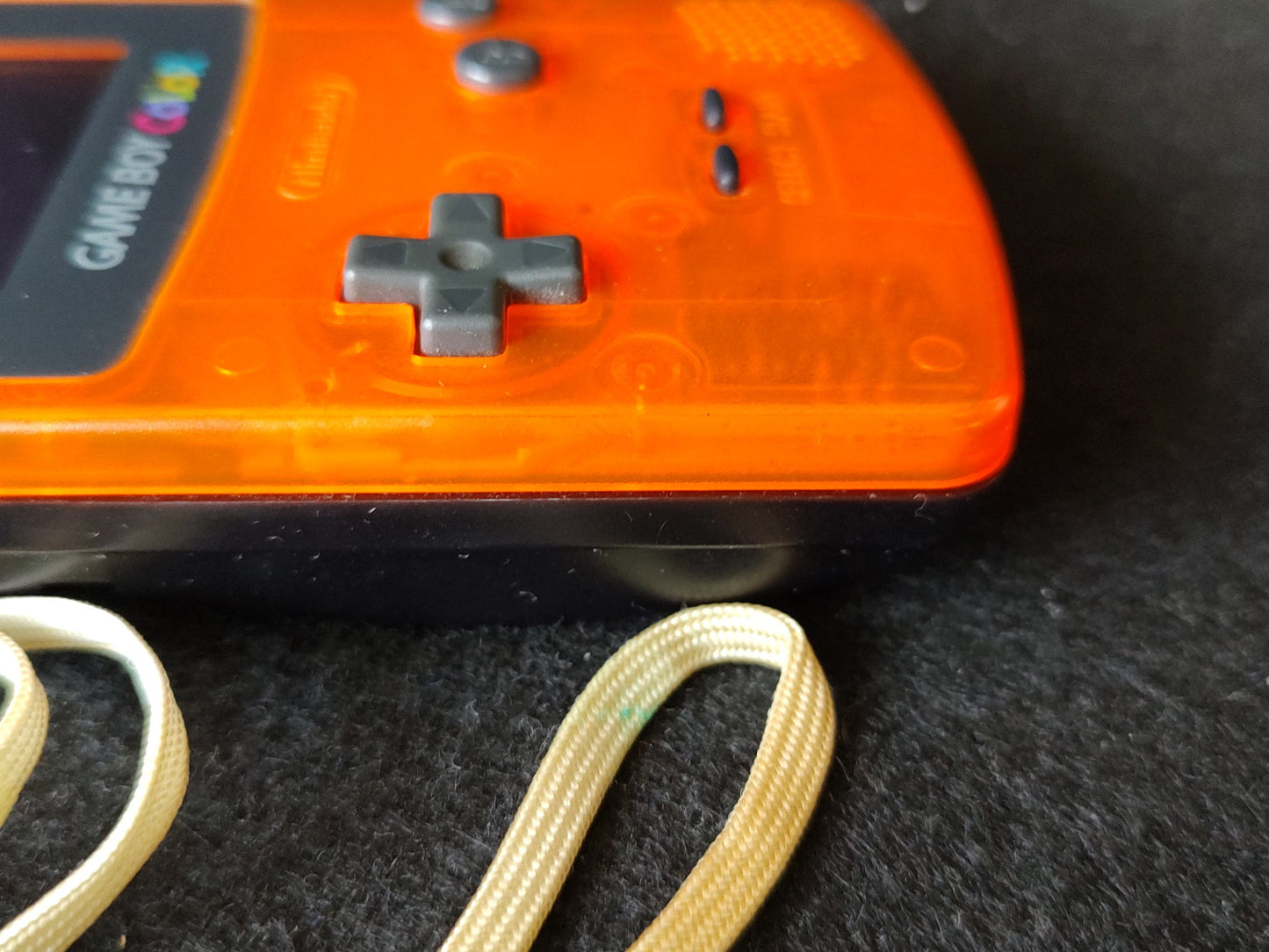 Nintendo Gameboy Color DAIEI HAWKS Limited edition Clear Orange console-f0915-