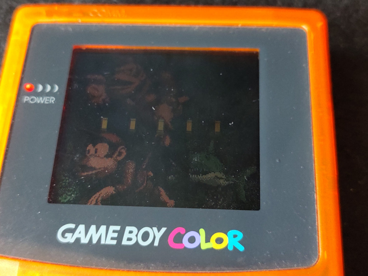 Nintendo Gameboy Color DAIEI HAWKS Limited edition Clear Orange console-f0915-
