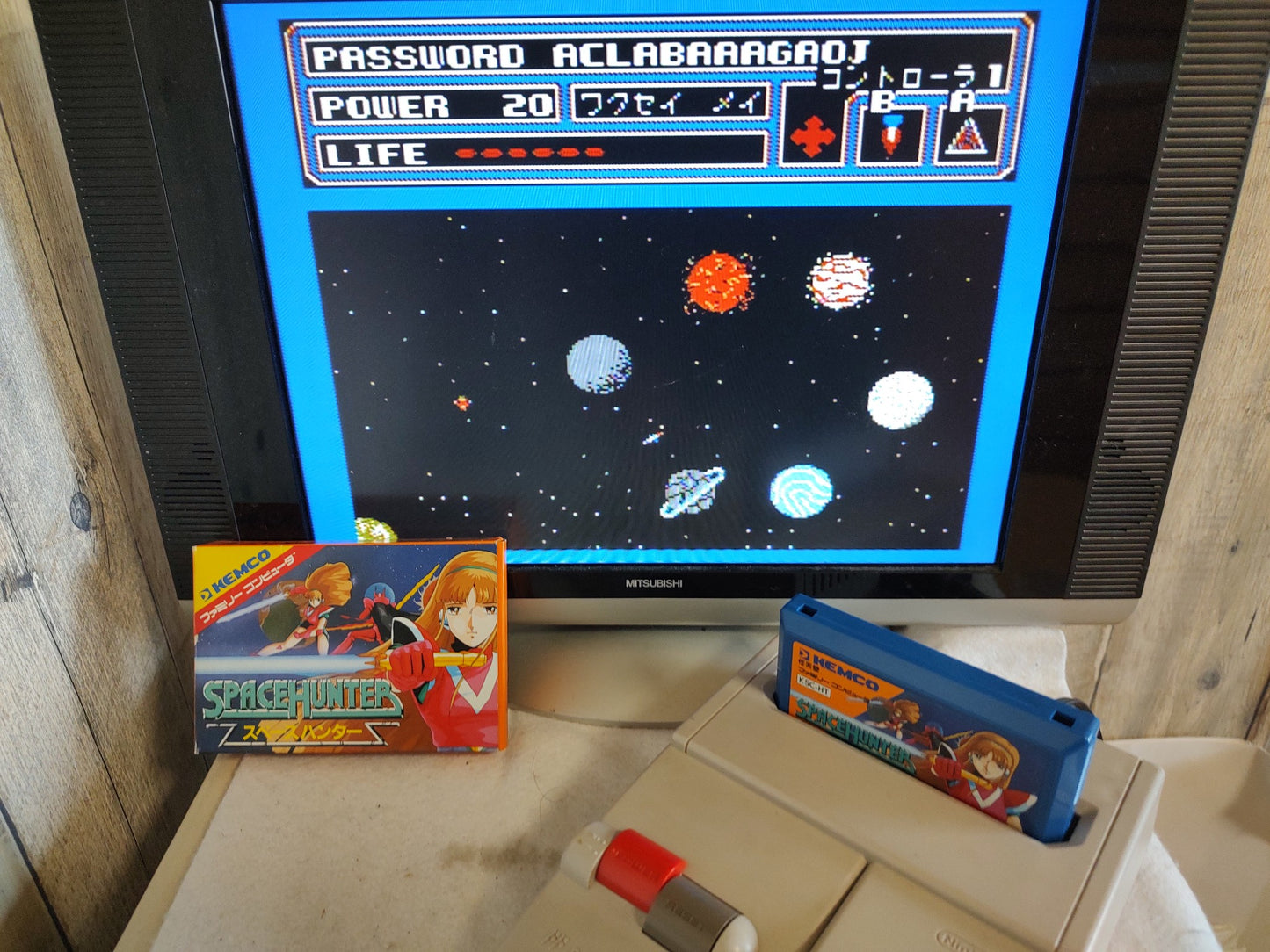 SPACE HUNTER Nintendo Famicom NES game Cartridge,w/Manual,Box set,Working-f0915-