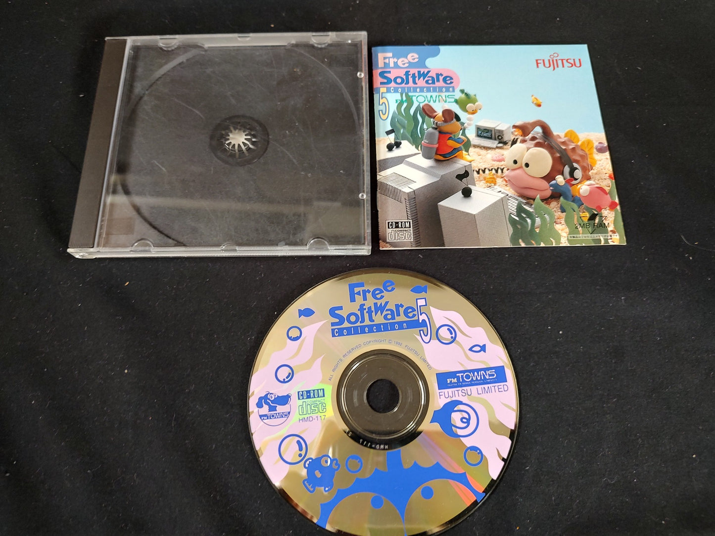 FM TOWNS Free Software collections 4-11 Boxed set Fujitsu Marty, untested-f0925-