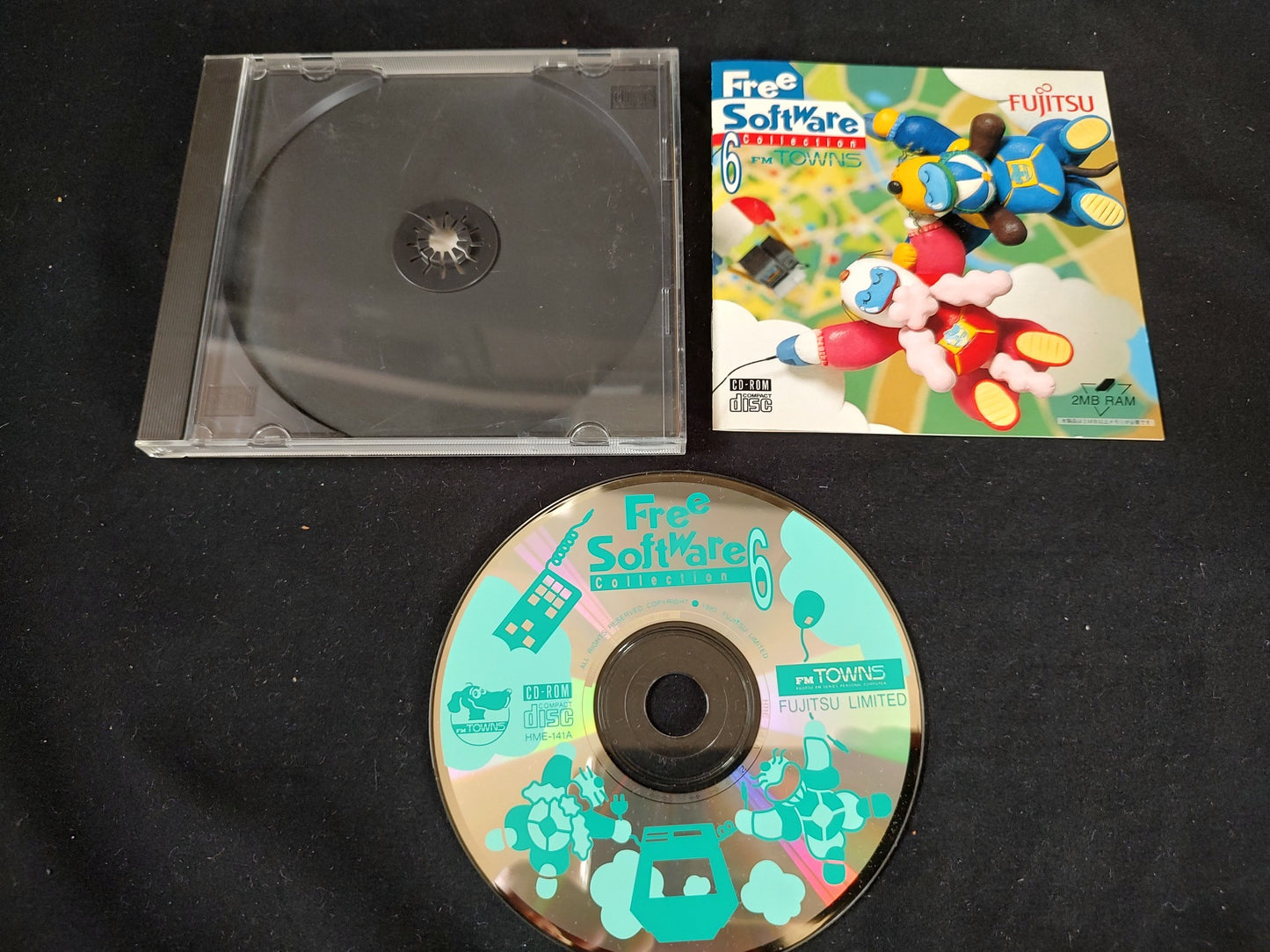 FM TOWNS Free Software collections 4-11 Boxed set Fujitsu Marty, untested-f0925-