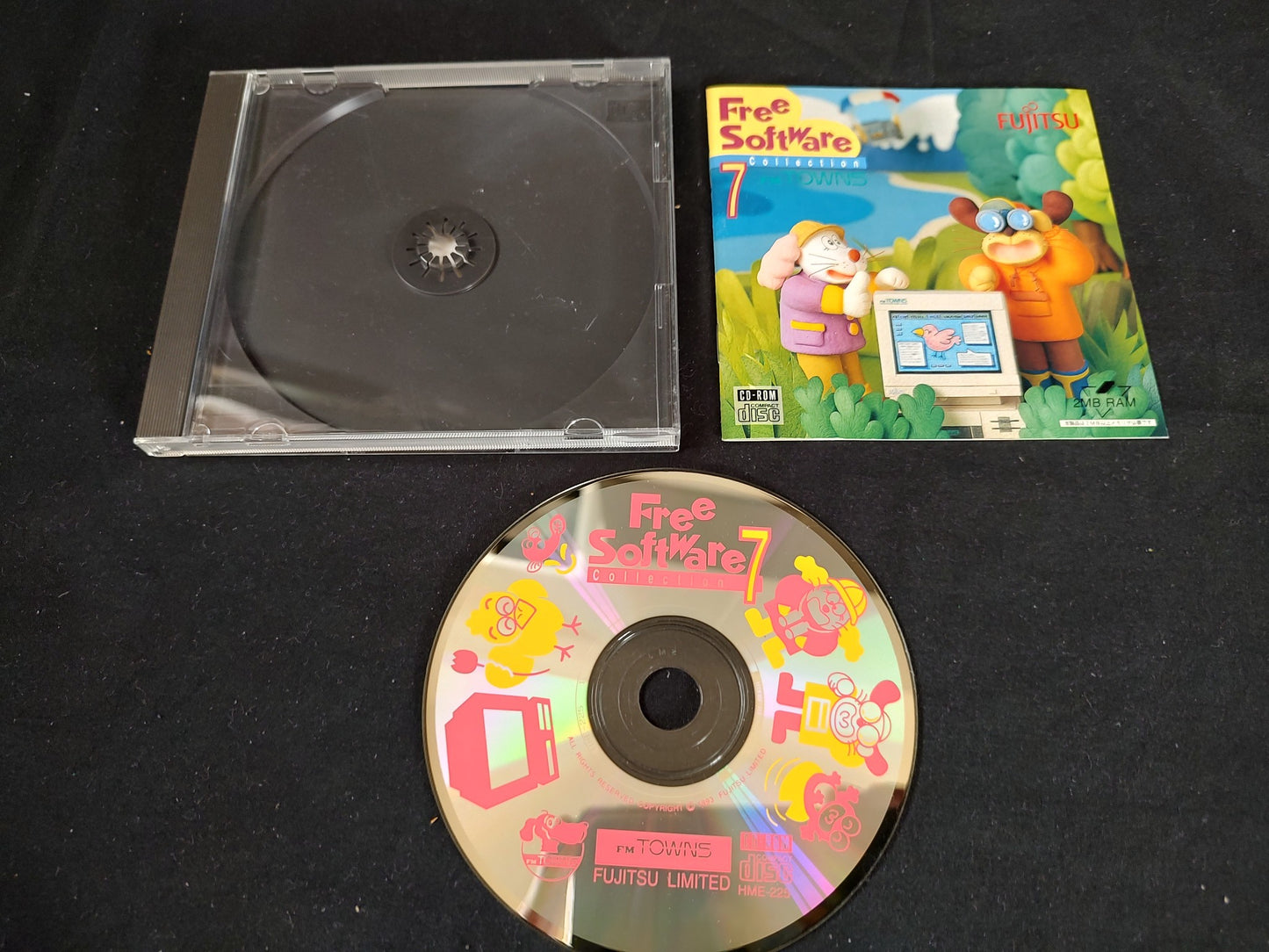 FM TOWNS Free Software collections 4-11 Boxed set Fujitsu Marty, untested-f0925-