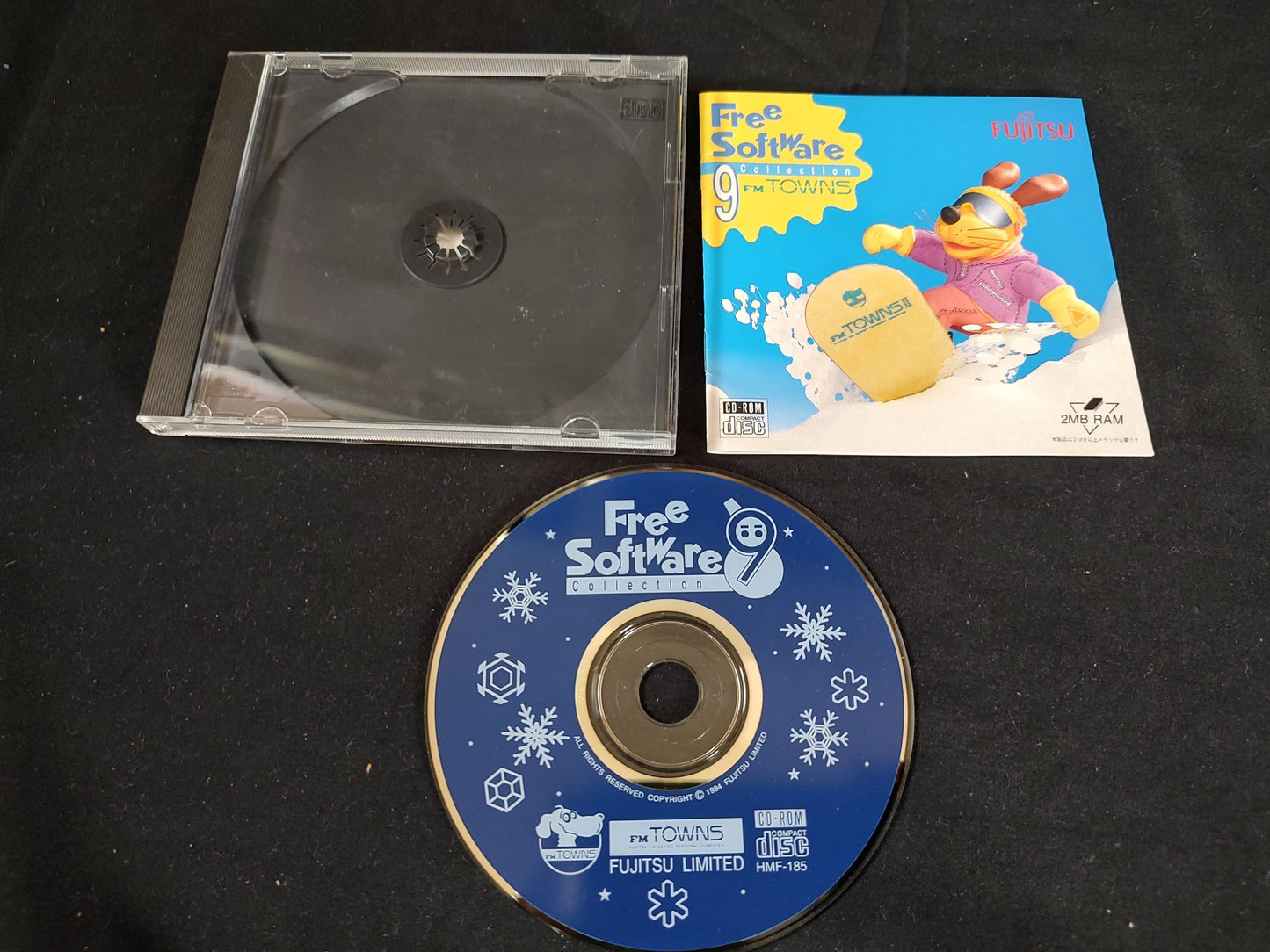 FM TOWNS Free Software collections 4-11 Boxed set Fujitsu Marty, untested-f0925-