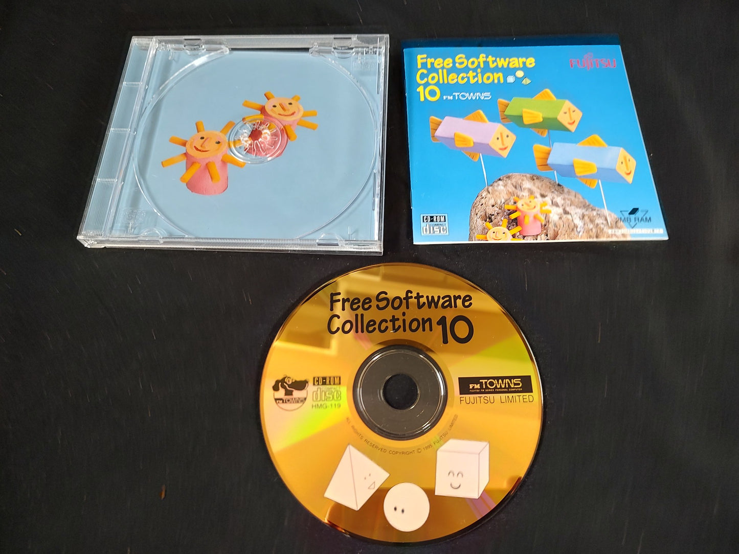 FM TOWNS Free Software collections 4-11 Boxed set Fujitsu Marty, untested-f0925-