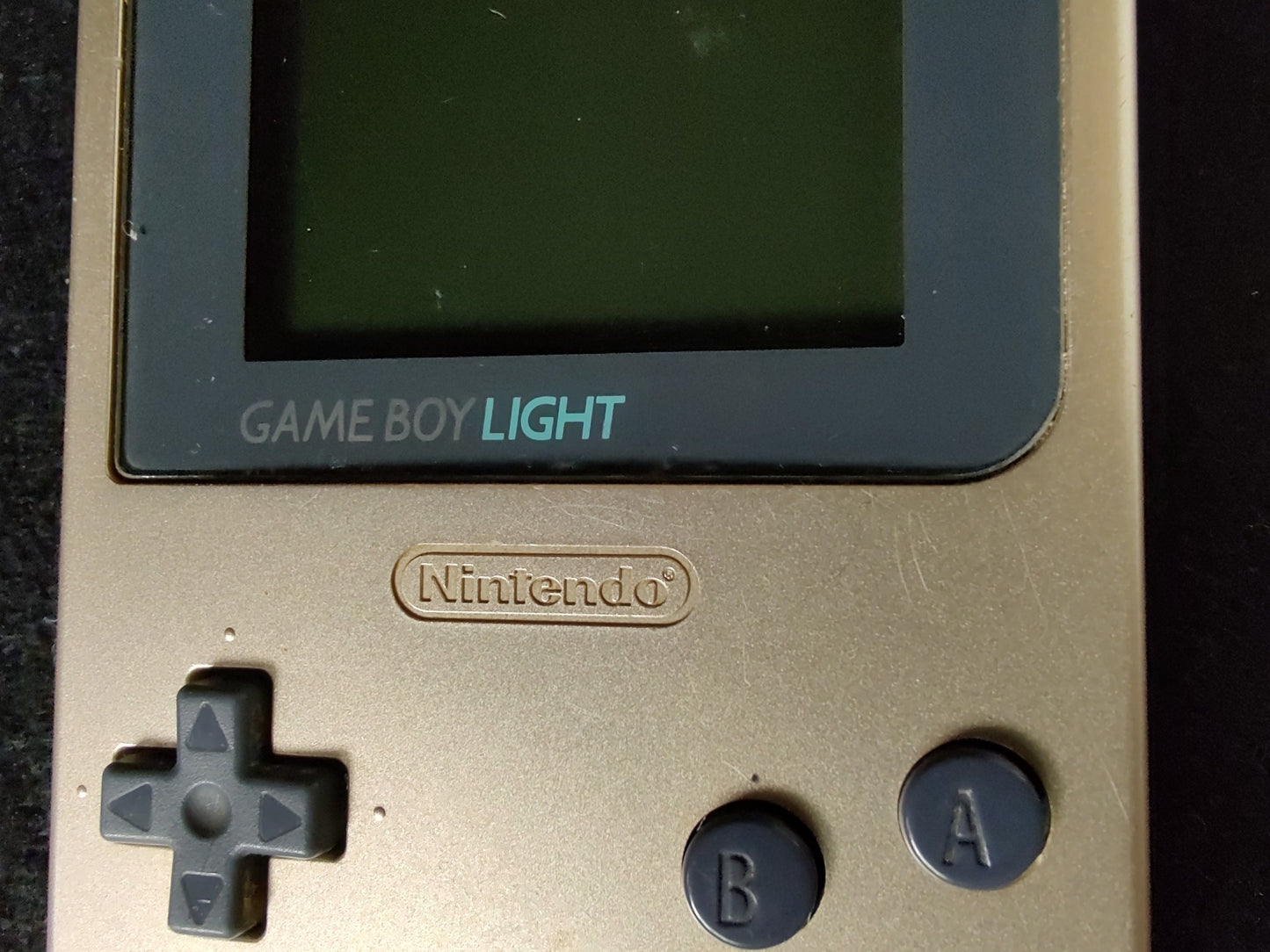 Nintendo Gameboy Light Gold color console MGB-101 and Game set/ Working-f0927-