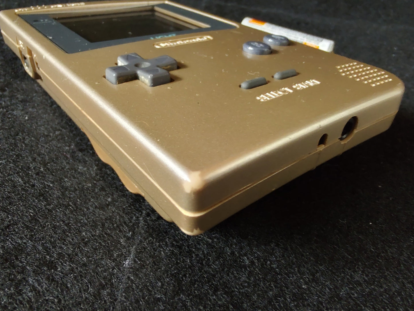 Nintendo Gameboy Light Gold color console MGB-101 and Game set/ Working-f0927-