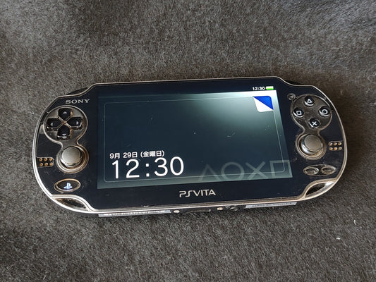 SONY PS Vita PCH-1000 Piano Black Console, Working, No charger-f0929-
