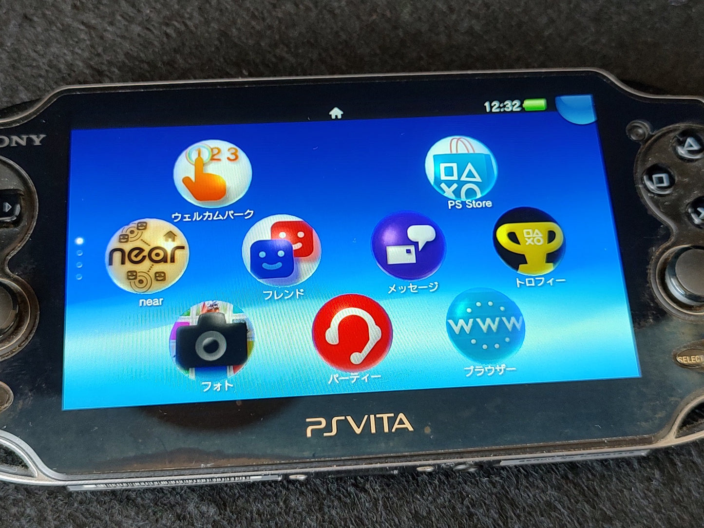 SONY PS Vita PCH-1000 Piano Black Console, Working, No charger-f0929-