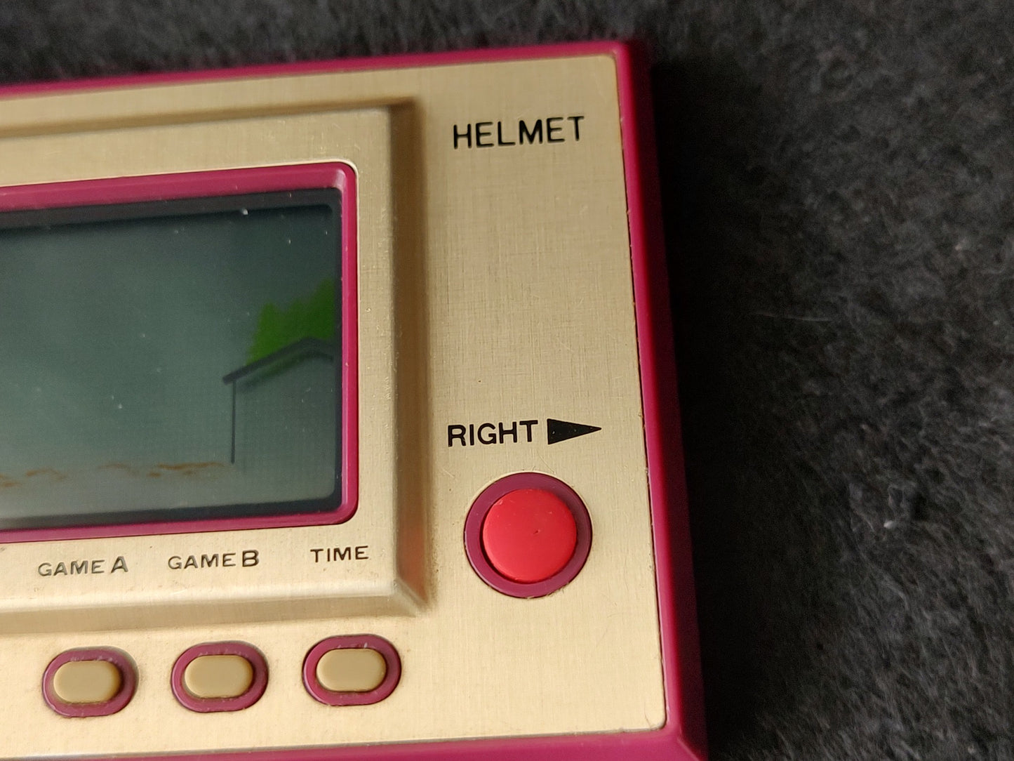 Junk, Broken Vintage Nintendo Game & Watch Helmet LSI Screen /tested-f1003- - Hakushin Retro Game shop