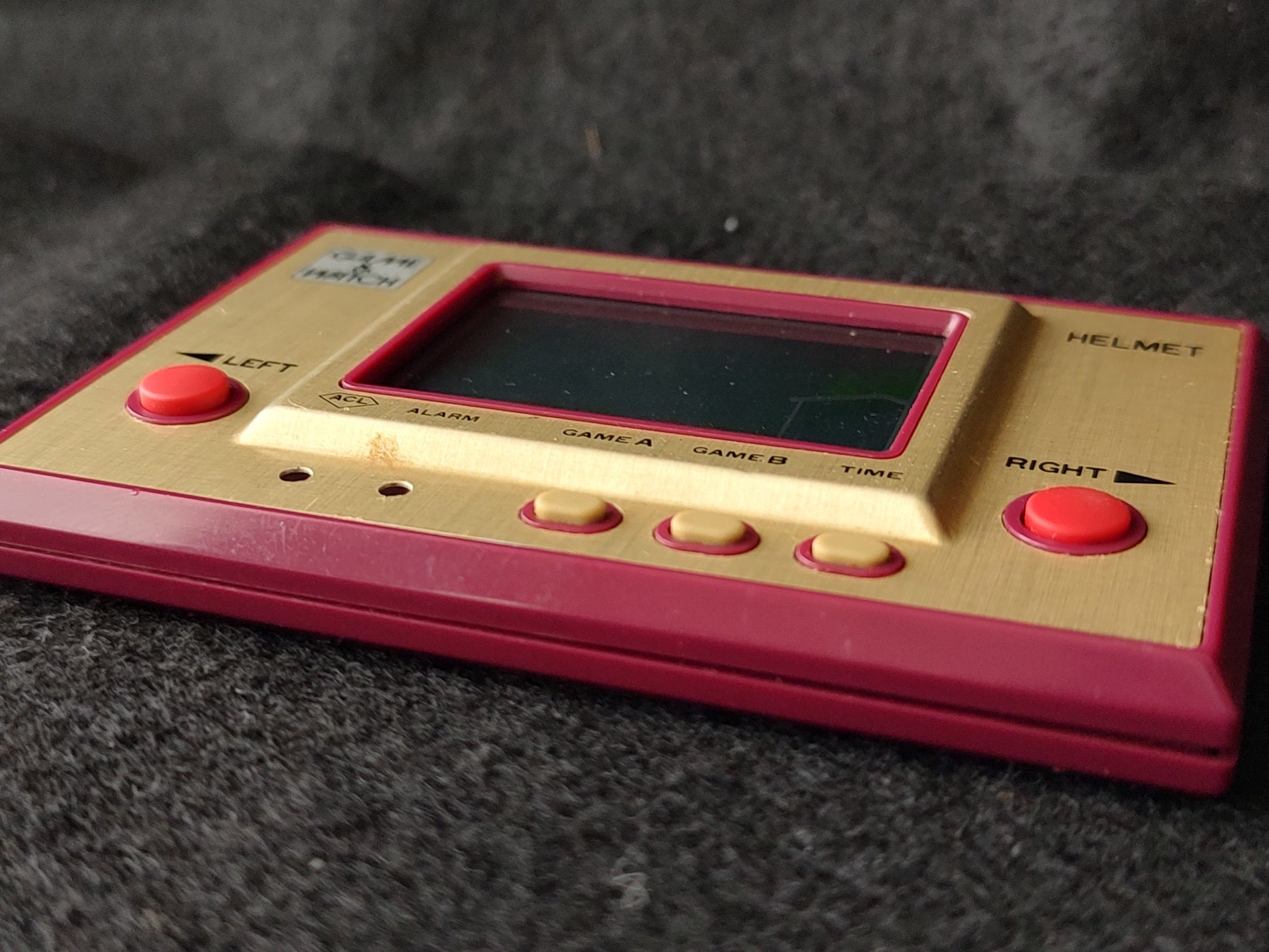 Junk, Broken Vintage Nintendo Game & Watch Helmet LSI Screen /tested-f1003- - Hakushin Retro Game shop