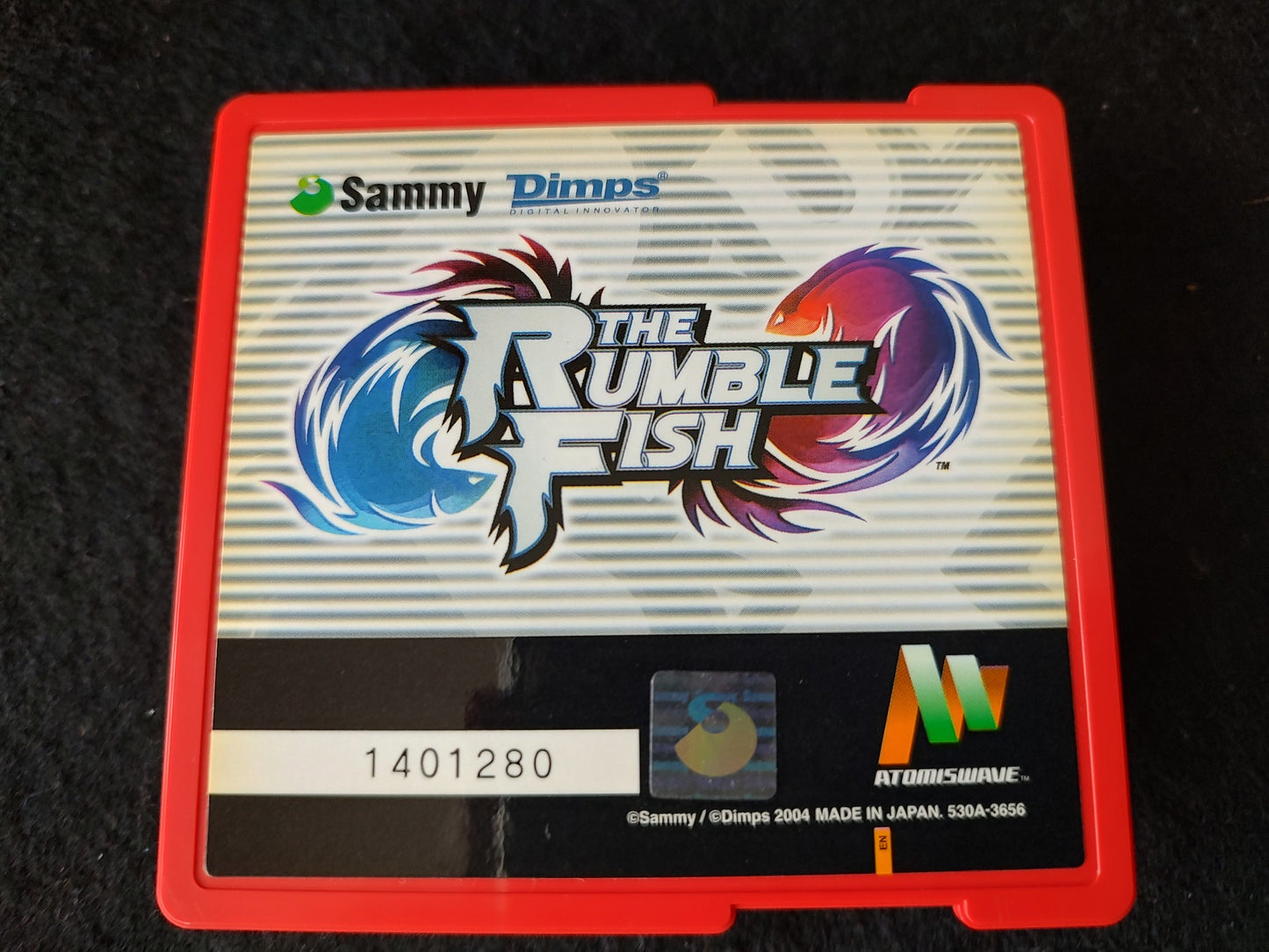 THE RUMBLE FISH SUMMY Atomiswave game cartridge and Instruction card set-f1008-