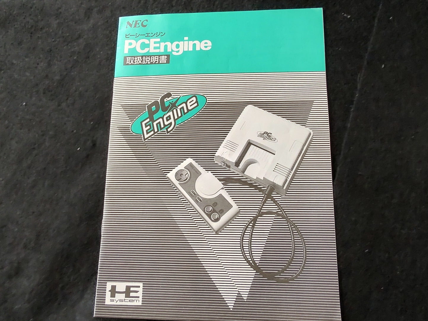 NEC PC Engine white Console (TurboGrafx-16) ,Pad, PSU, Manual, Box set-f1008-