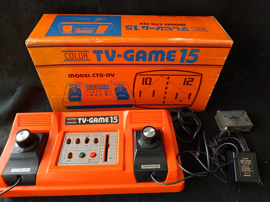 Nintendo TV GAME 15 (CTG-15V) console system, PSU and Box set. Working-f1008-