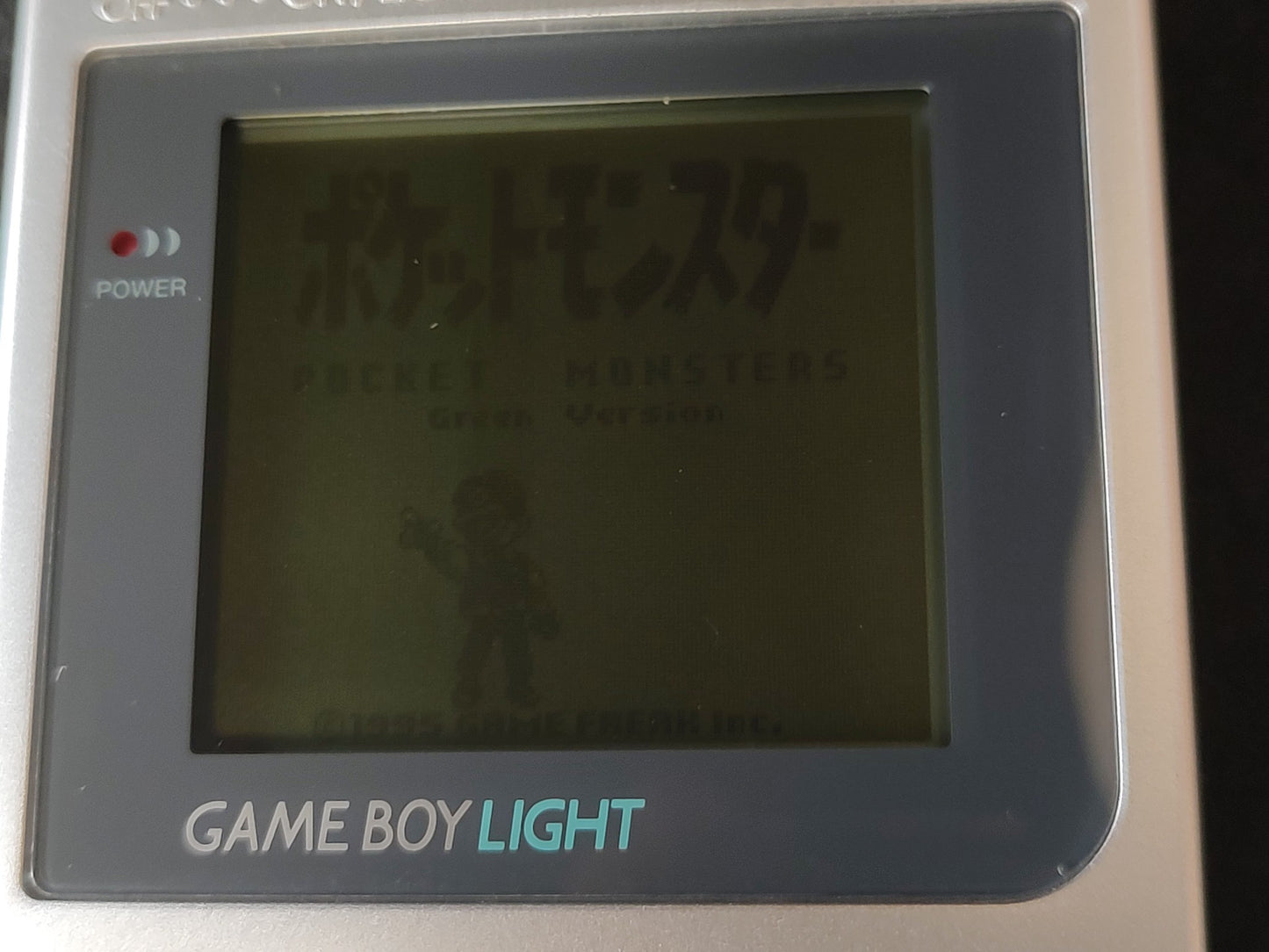 Nintendo Gameboy Light silver color console HGB-101, working -f1009-